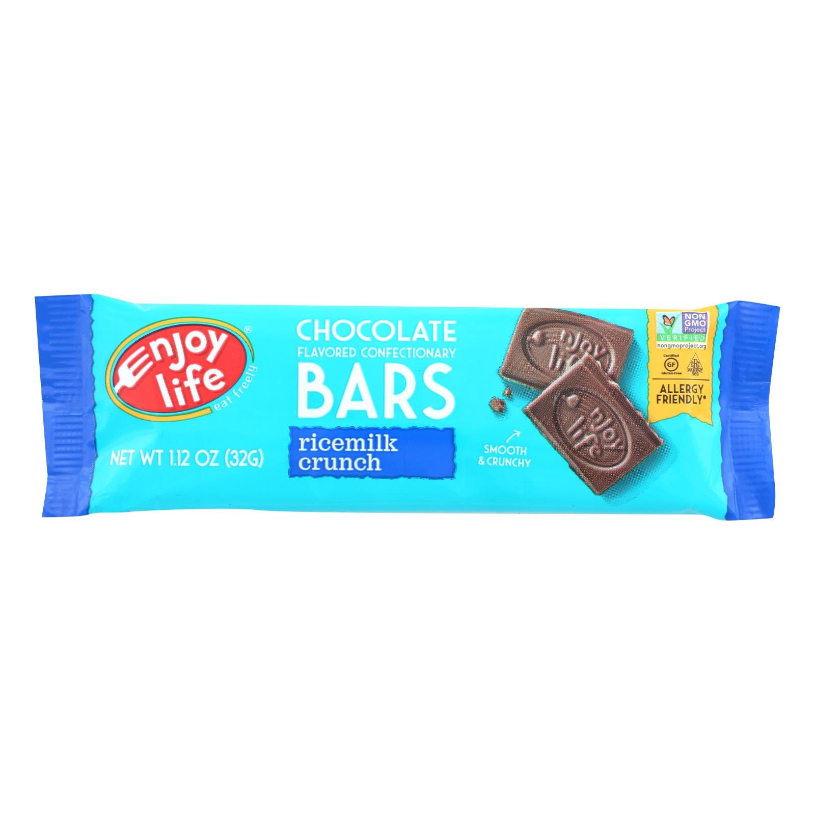 Enjoy Life - Chocolate Bar - Boom Choco Boom - Ricemilk Crunch - Dairy Free - 1.12 oz - Case of 24