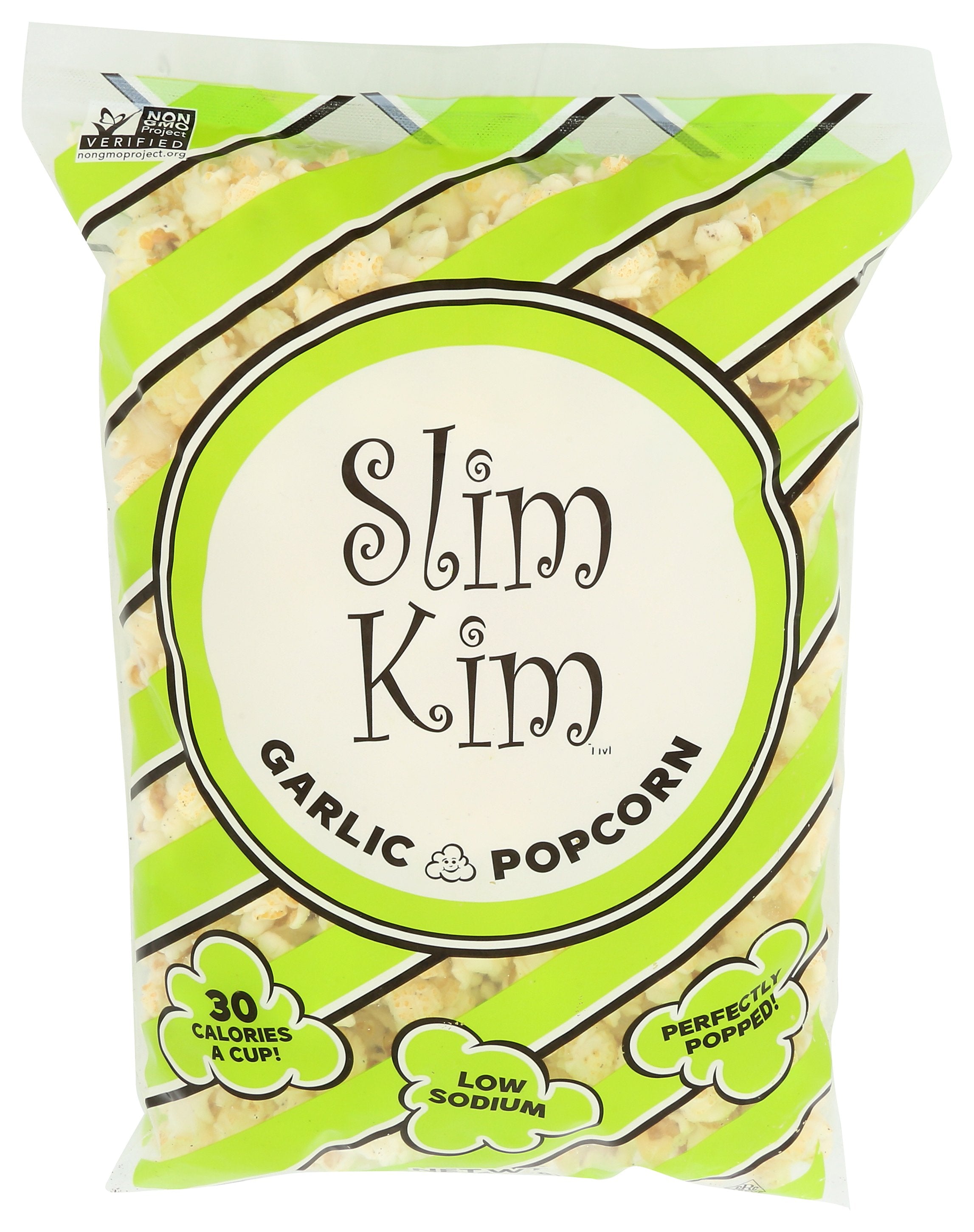 SLIM KIM POPCORN GARLIC - Case of 8