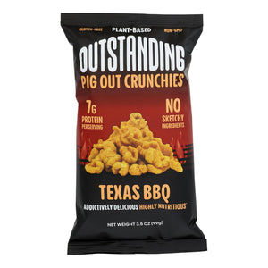 Outstanding Foods - Crunchies Texas Bbq - Case Of 12-3.5 Oz