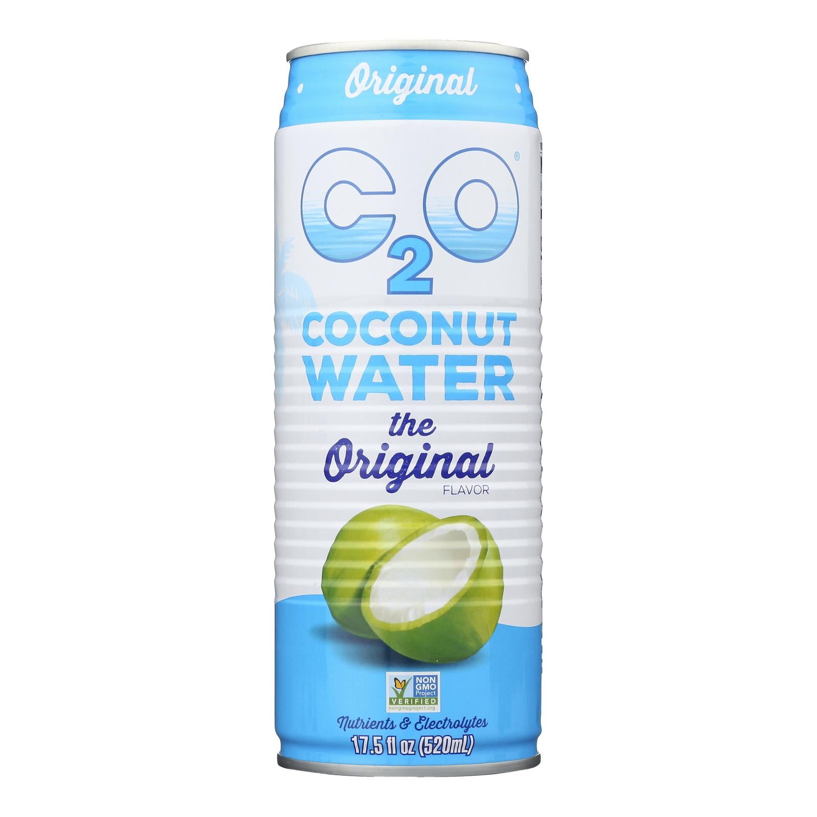 C2o - Pure Coconut Water Pure Coconut Water - Case Of 12 - 17.5 Fl Oz