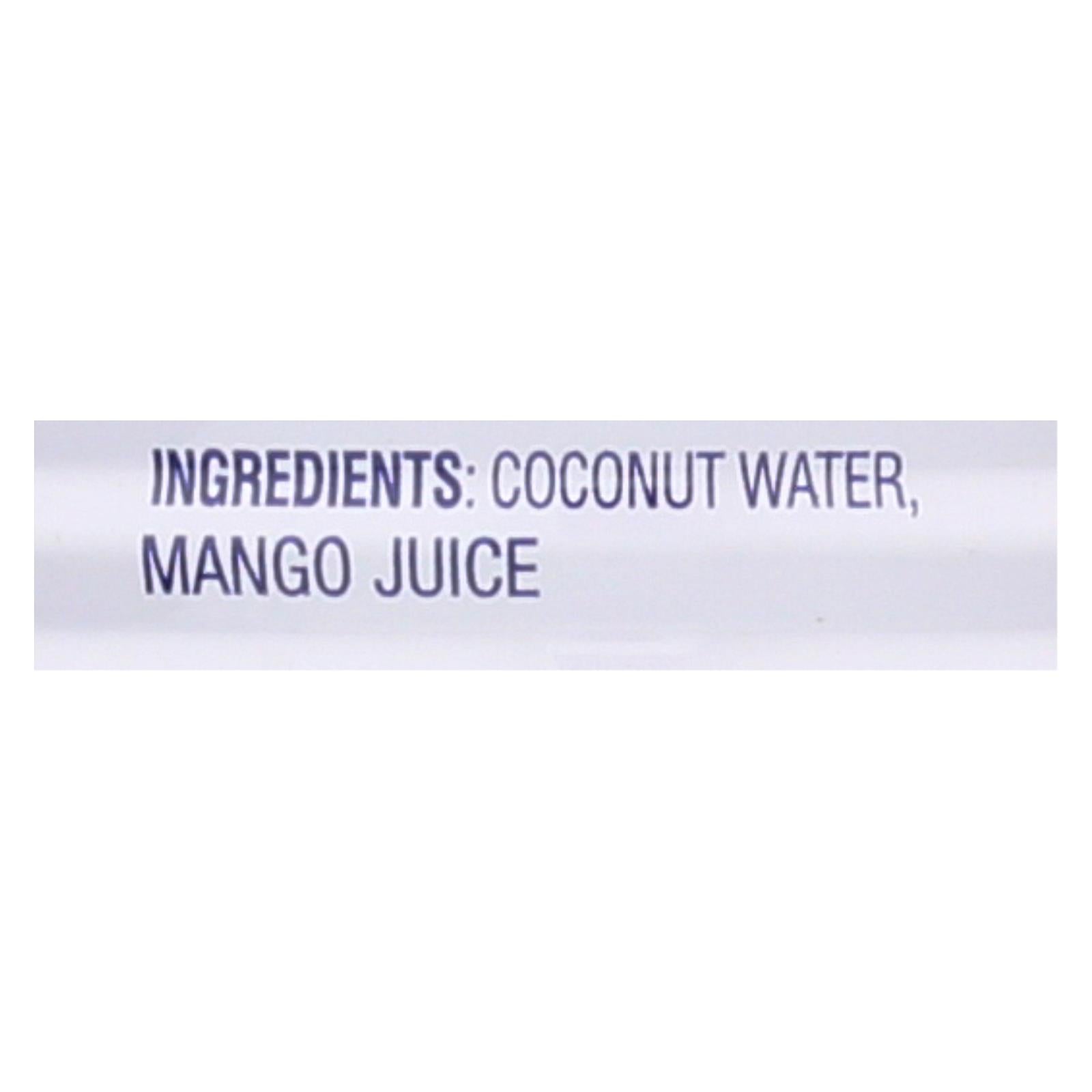 C2o - Pure Coconut Water - Mango - Case Of 12 - 17.5 Fl Oz.