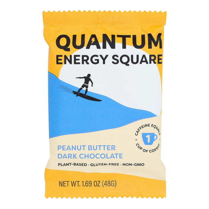 Quantum Energy Squares - Bar Pnut Bttr Dark Choc - Cs Of 8-1.69 Oz