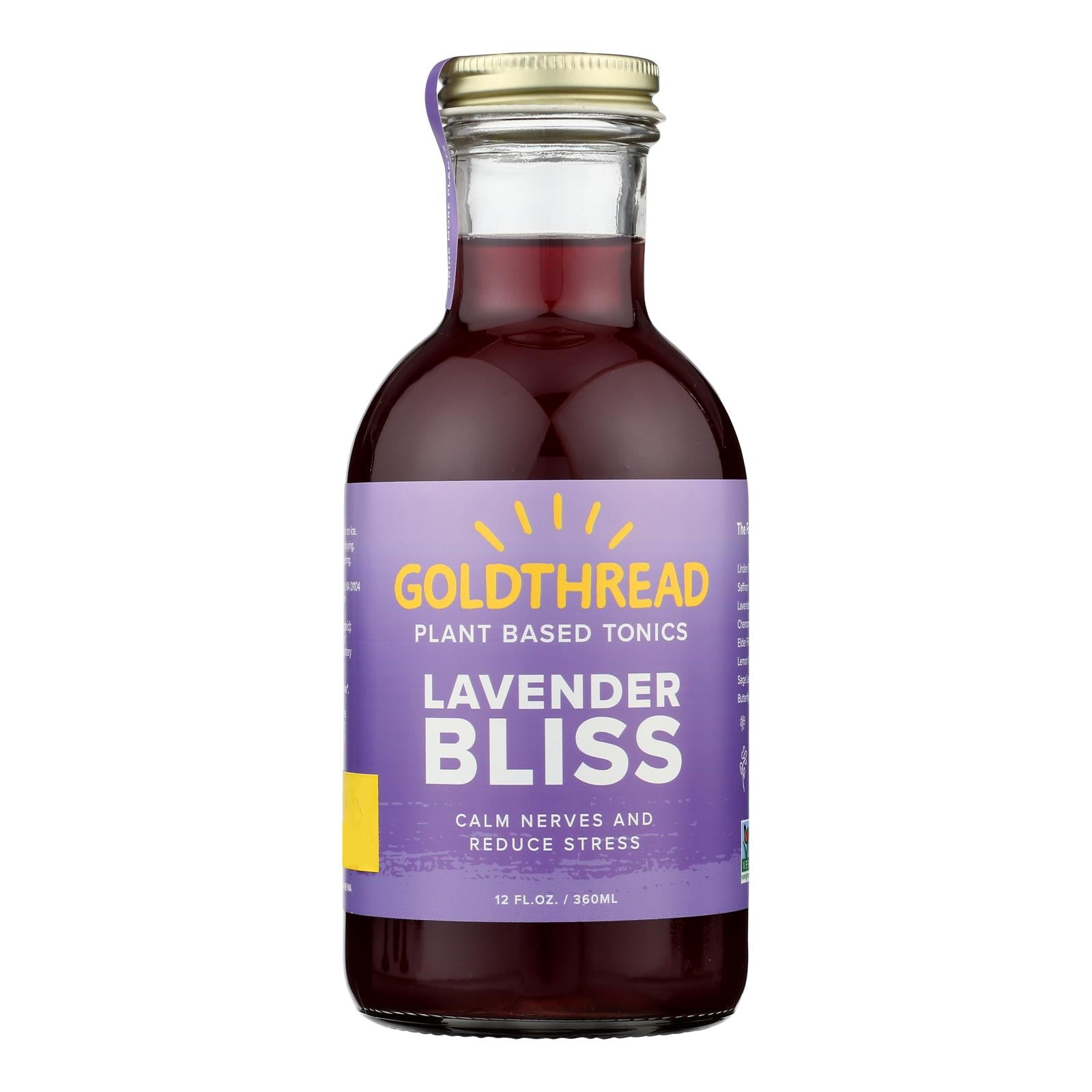 Goldthread Lavender Bliss Tonic  - Case of 6 - 12 FZ