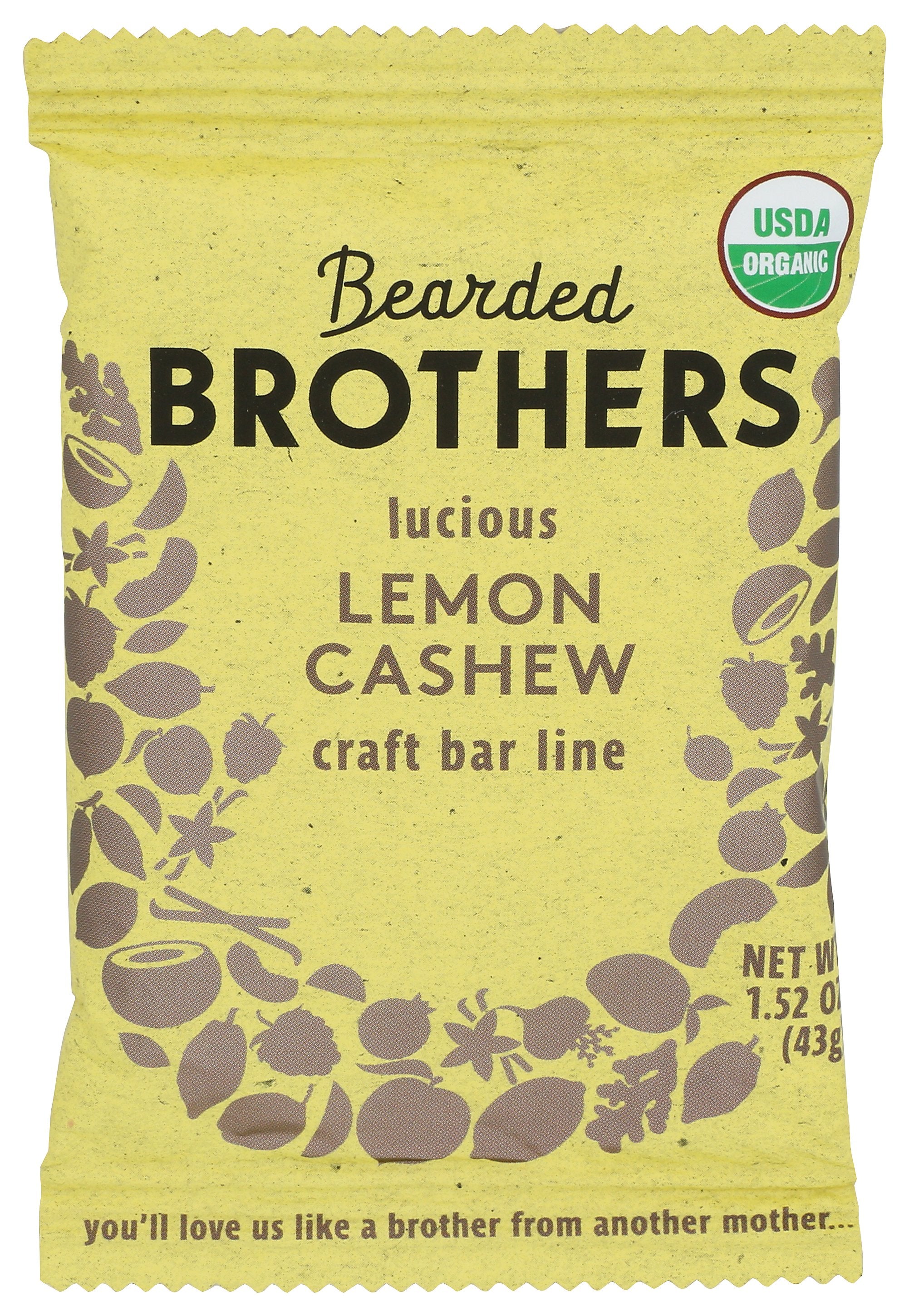 BEARDED BROTHERS BAR CRAFT LEMON CASHEW - Case of 12