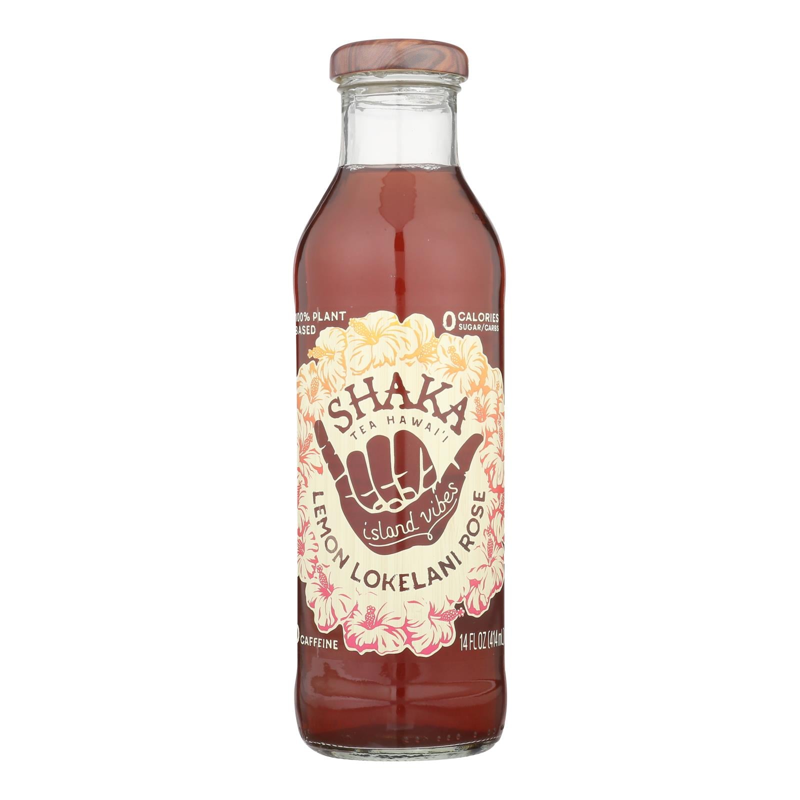 Shaka Tea - Tea Lemon Lokelani Rose - Case Of 12 - 14 Fz