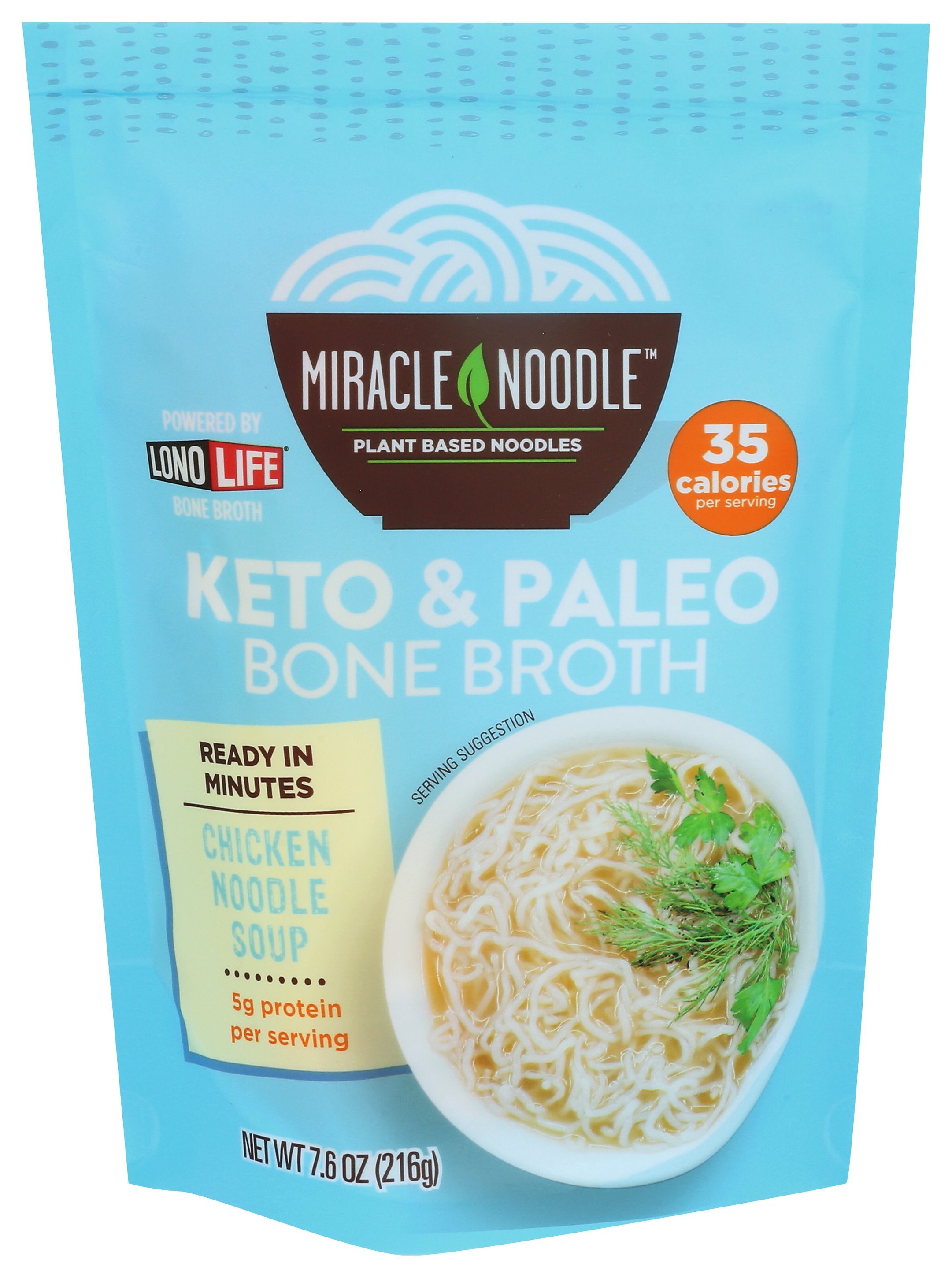 MIRACLE NOODLE SOUP CHICKEN BONE BROTH - Case of 6