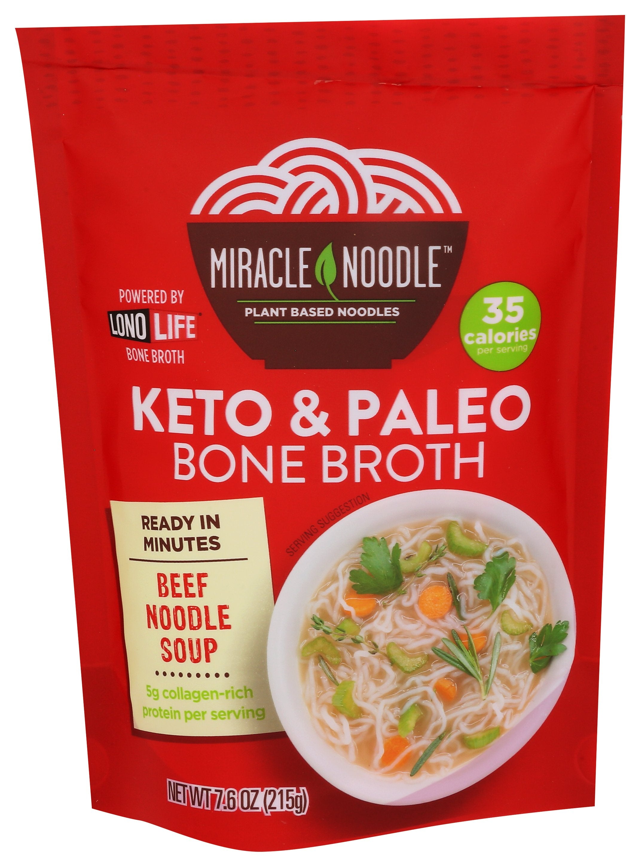 MIRACLE NOODLE SOUP BEEF BONE BROTH - Case of 6