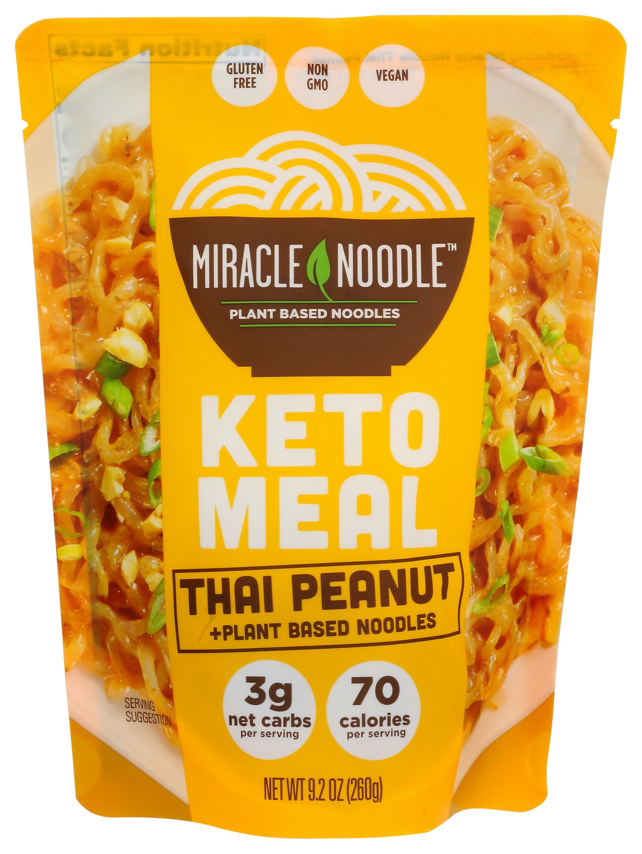 MIRACLE NOODLE KETO MEAL THAI PEANUT - Case of 6