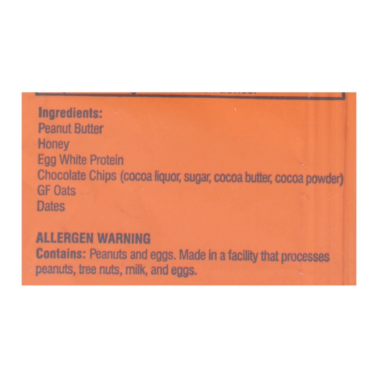 Kize Concepts - Energy Bar Raw Peanut Butter Chocolate Chip - Case of 10-1.5oz