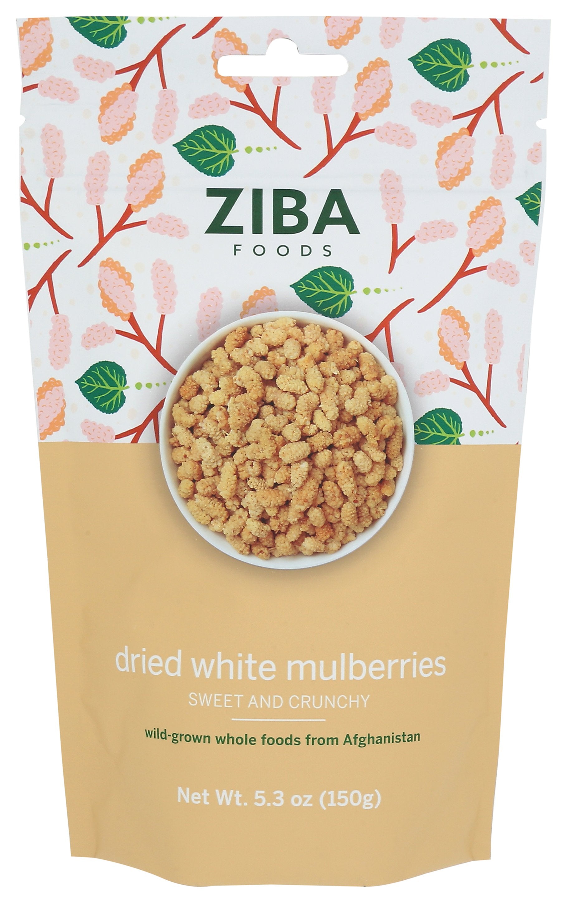 ZIBA FOODS MULBERRIES DRIED WHITE - Case of 6