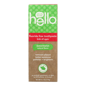 Hello Products Llc - Tpst Natural Wtrmln Flrd Free - Case Of 6-4.2 Oz