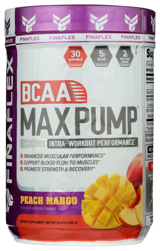 Finaflex BCAA Max Pump Peach Mango  3 tubs/10.5 oz