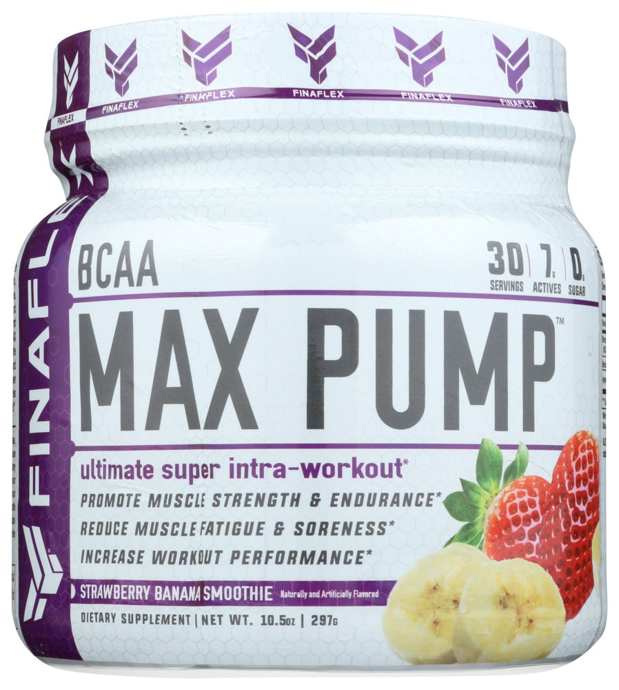 Finaflex BCAA Max Pump Strawberry Banana  3 tubs/10.5 oz