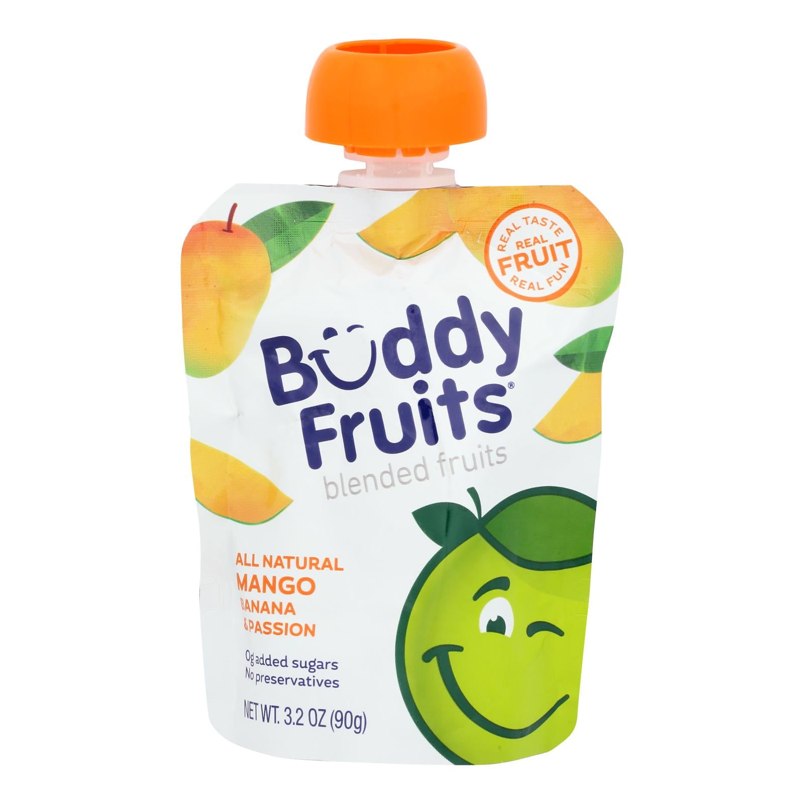 Buddy Fruits - Originals Mango Banana Passionfruit - Case of 18 - 3.2 ounces