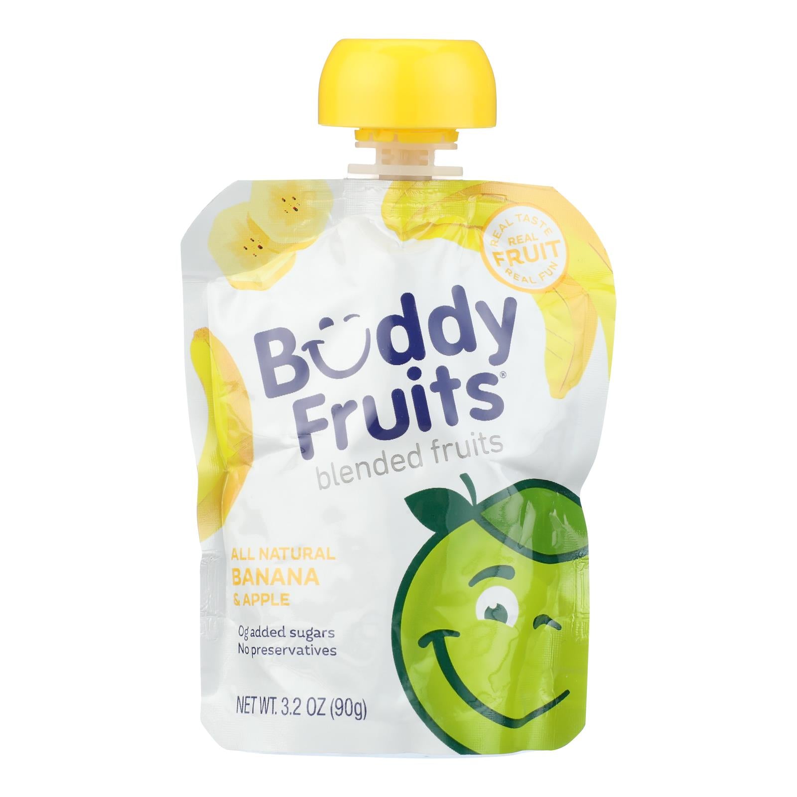 Buddy Fruits - Originals Banana Apple - Case of 18 - 3.2 ounces