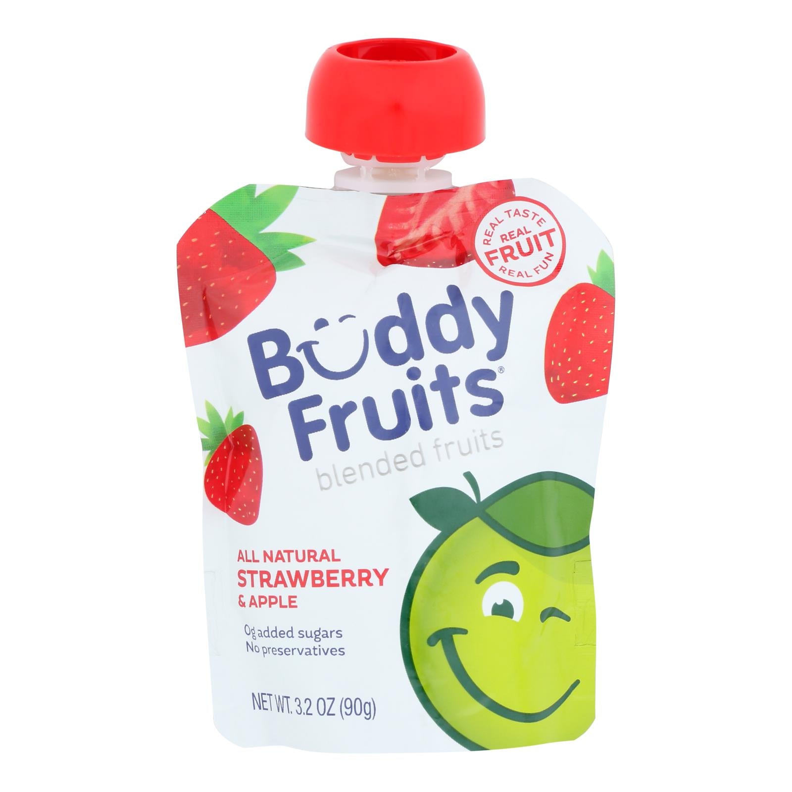 Buddy Fruits - Originals Strawberry Apple - Case of 18 - 3.2 ounces