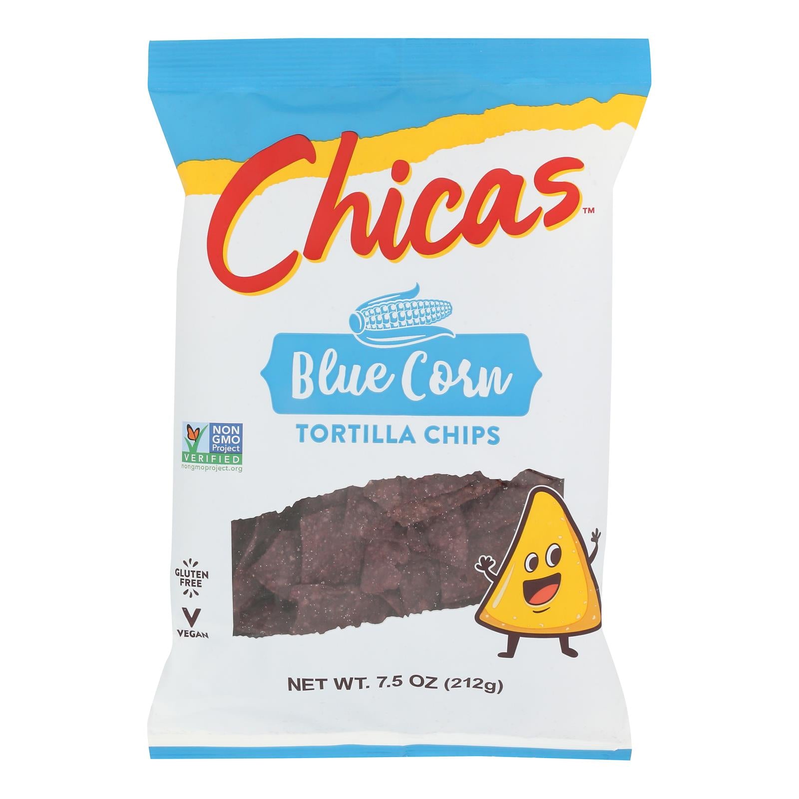 Chicas - Chips Tortilla Blue Corn - Case of 9-7.5 OZ