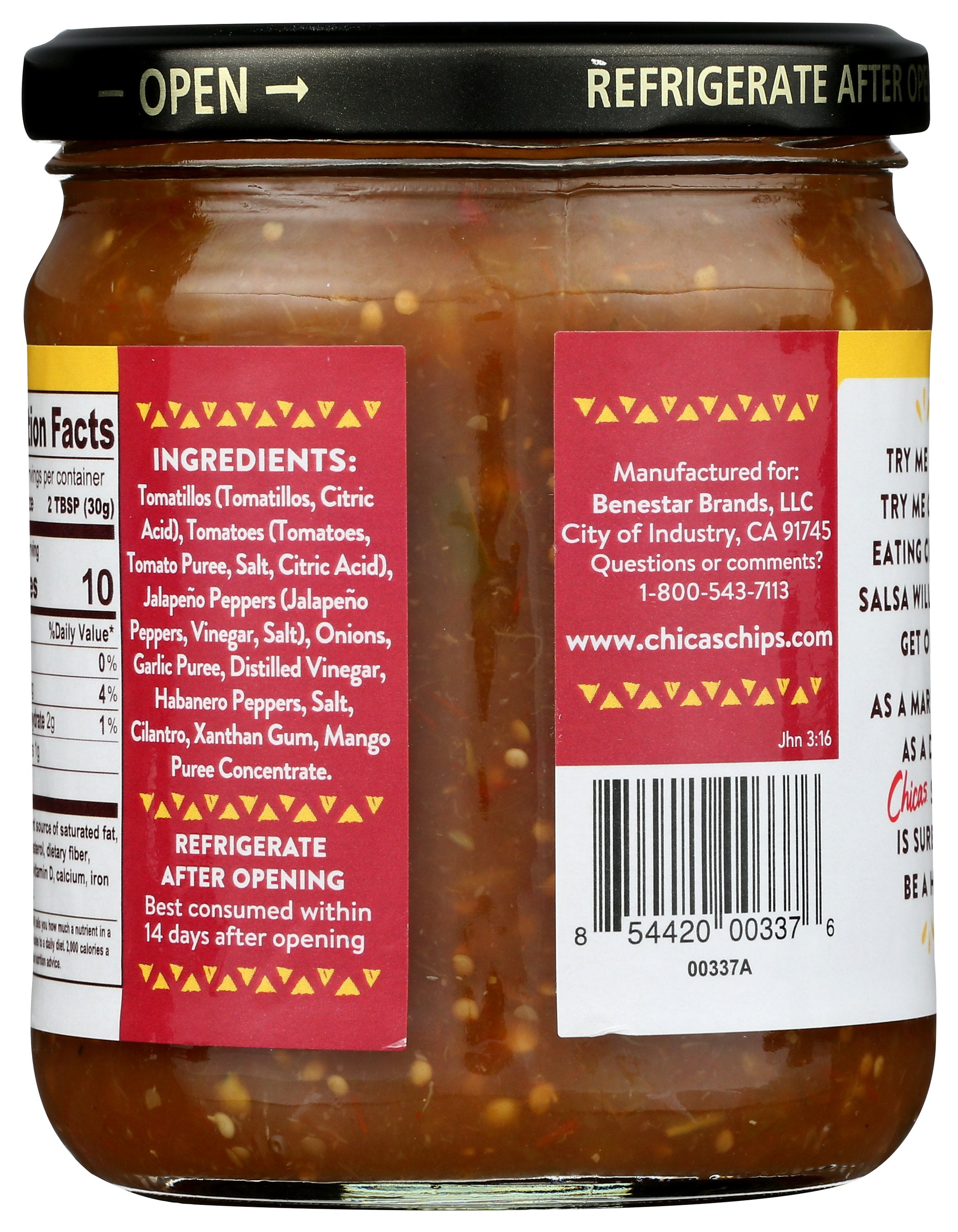 CHICAS SALSA GOURMET ORIGINAL - Case of 8