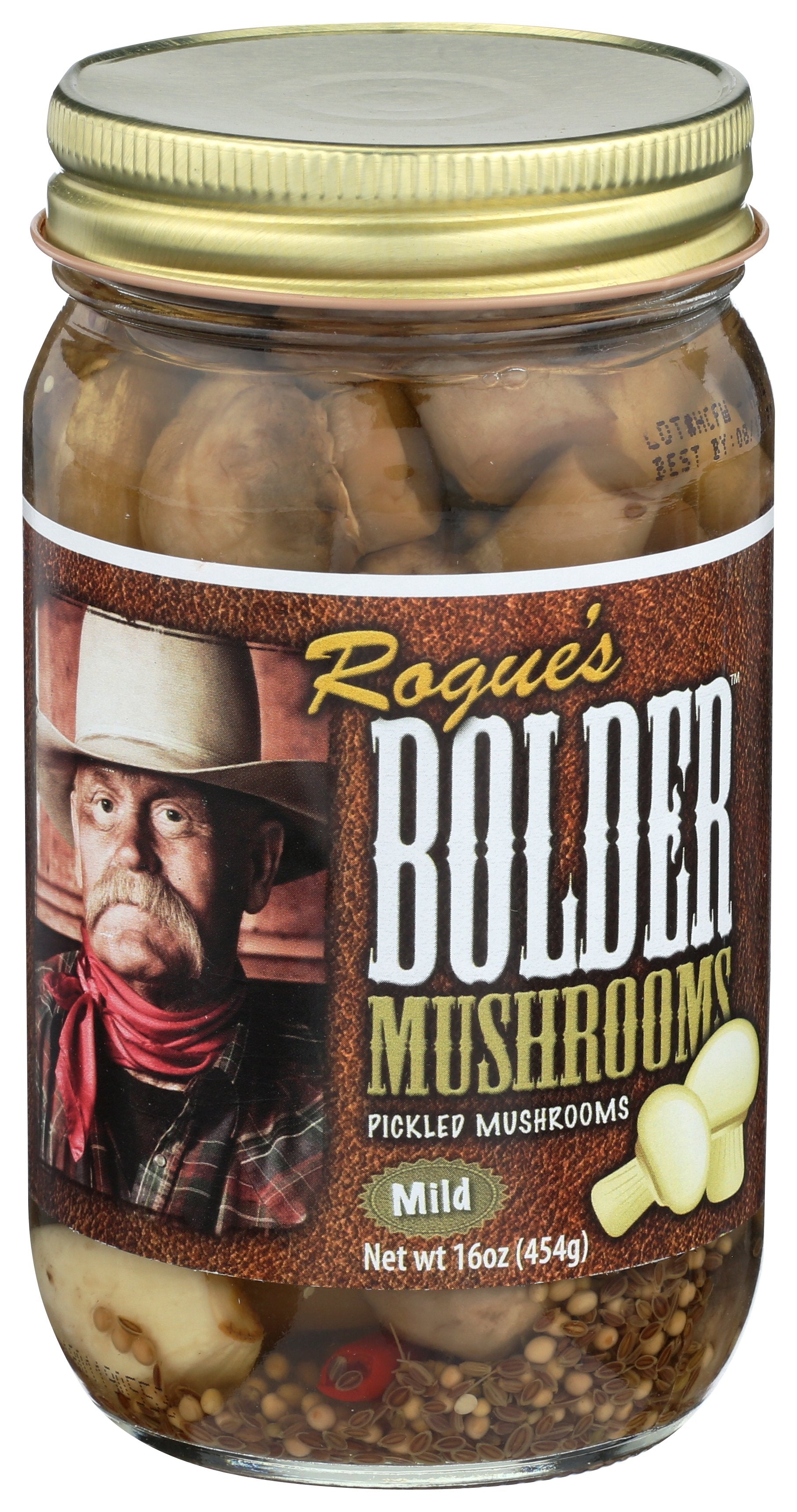 BOLDER BEANS MUSHROOMS PCKLD - Case of 6