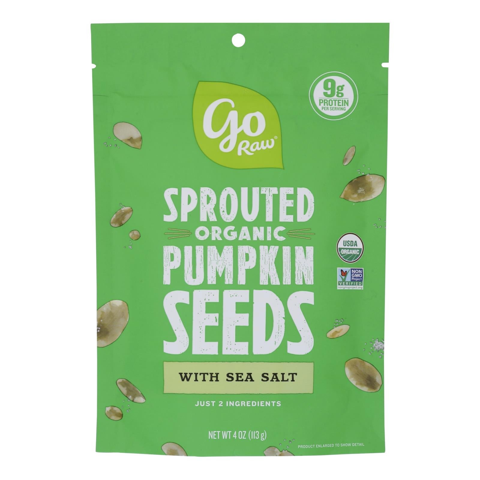 Go Raw - Snack Seed Pumpkin Sprtd - Case Of 10 - 4 Oz