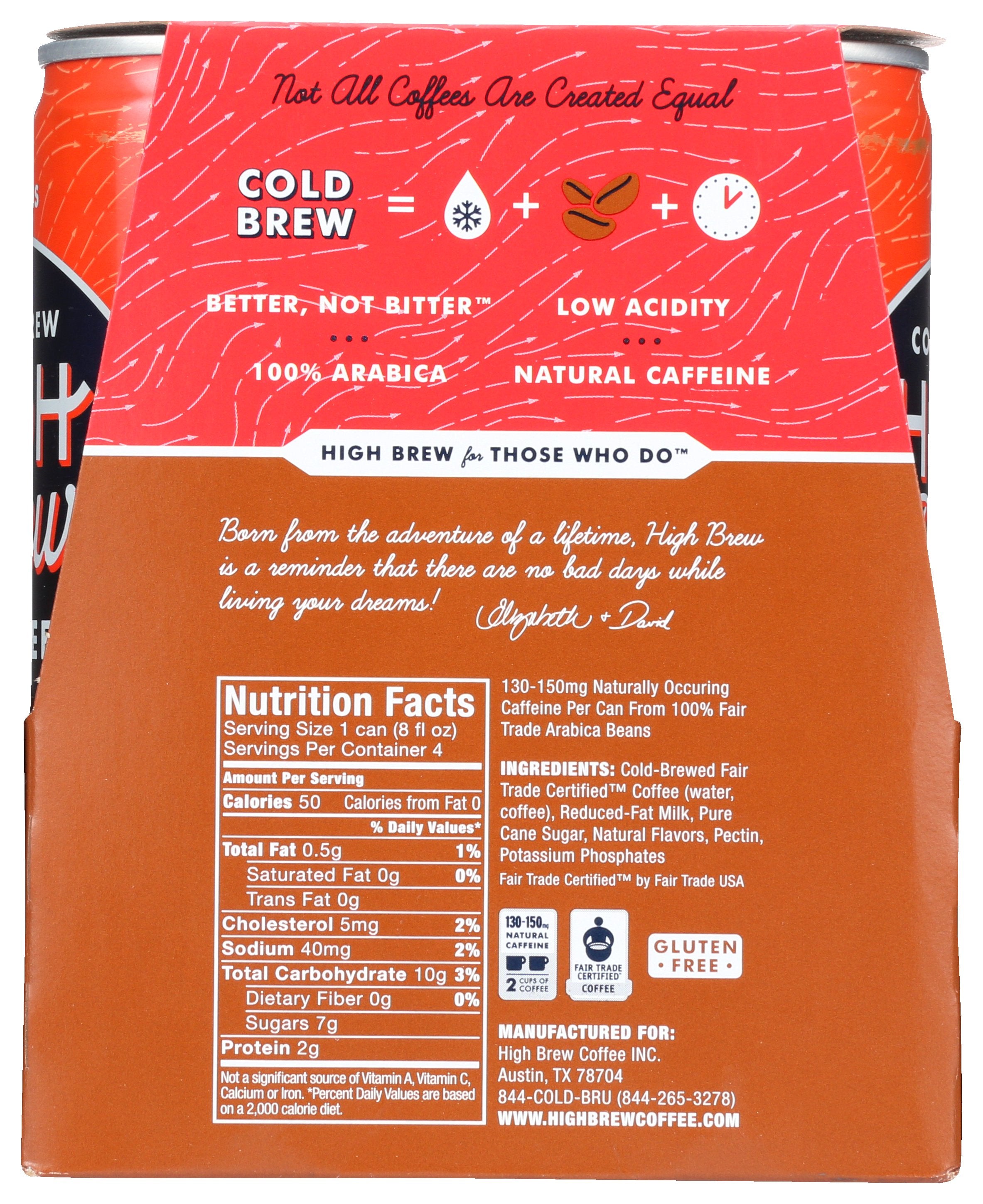 HIGH BREW COFFEE DBL ESPRESSO 4PK - Case of 6