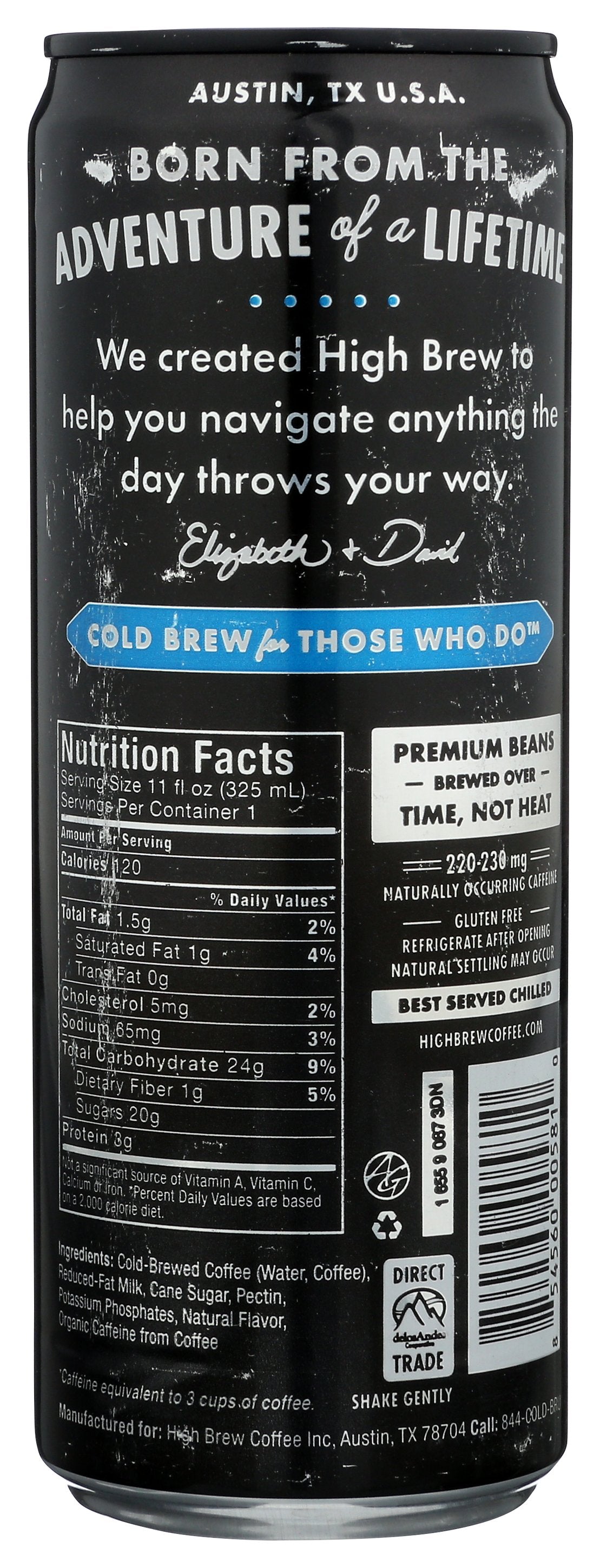 HIGH BREW RTD COFFEE VAN BEAN - Case of 12