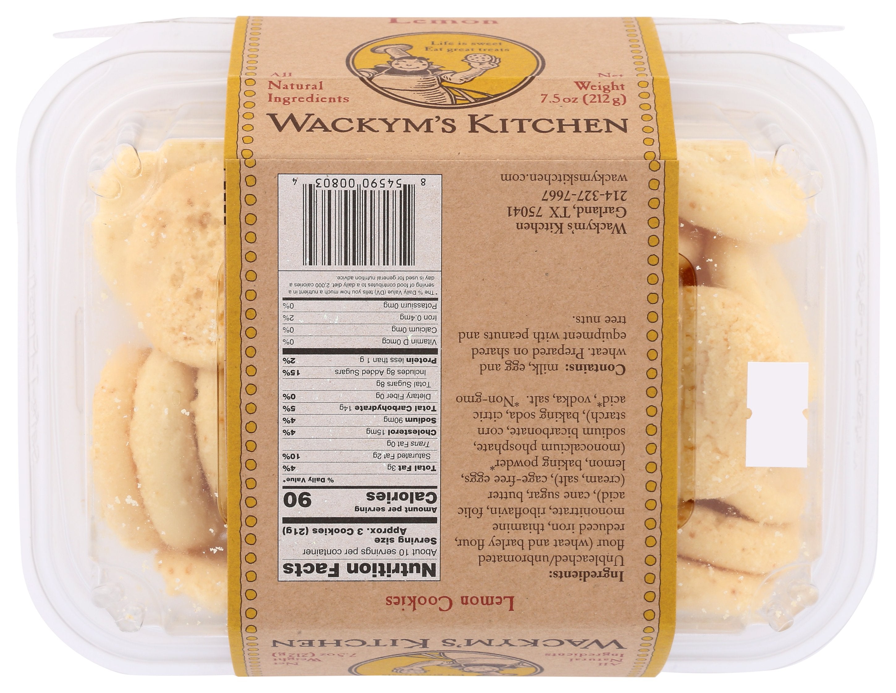 WACKYMS KITCHEN COOKIES LEMON - Case of 12