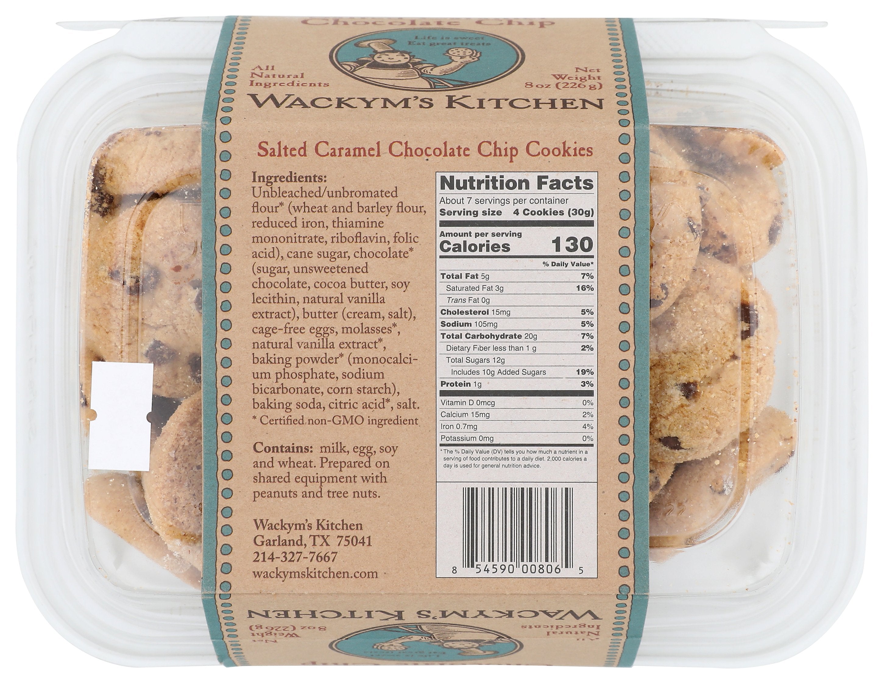 WACKYMS KITCHEN COOKIES CHOCCHIP CARAMEL - Case of 12