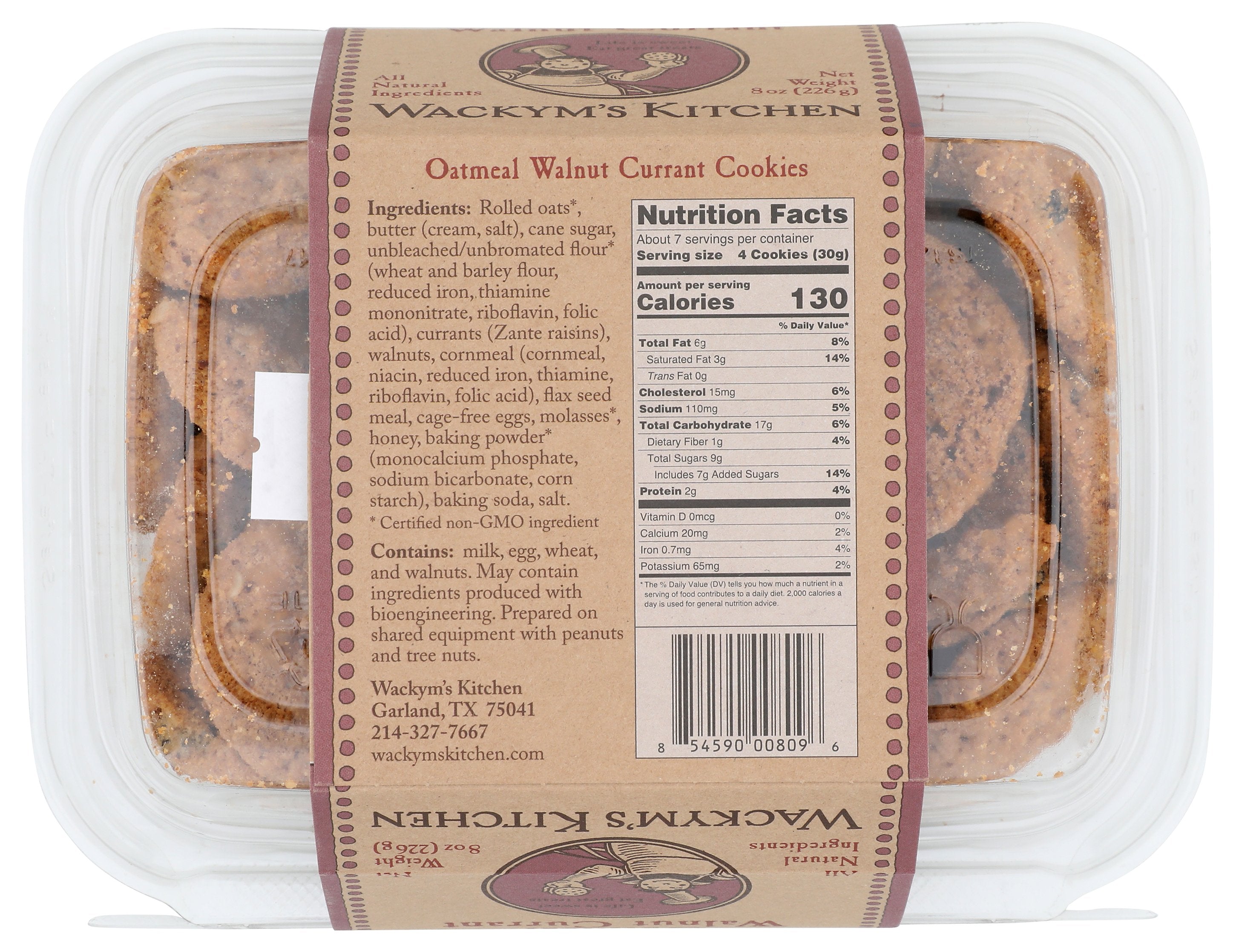 WACKYMS KITCHEN COOKIES OATMEAL WALNUT - Case of 12