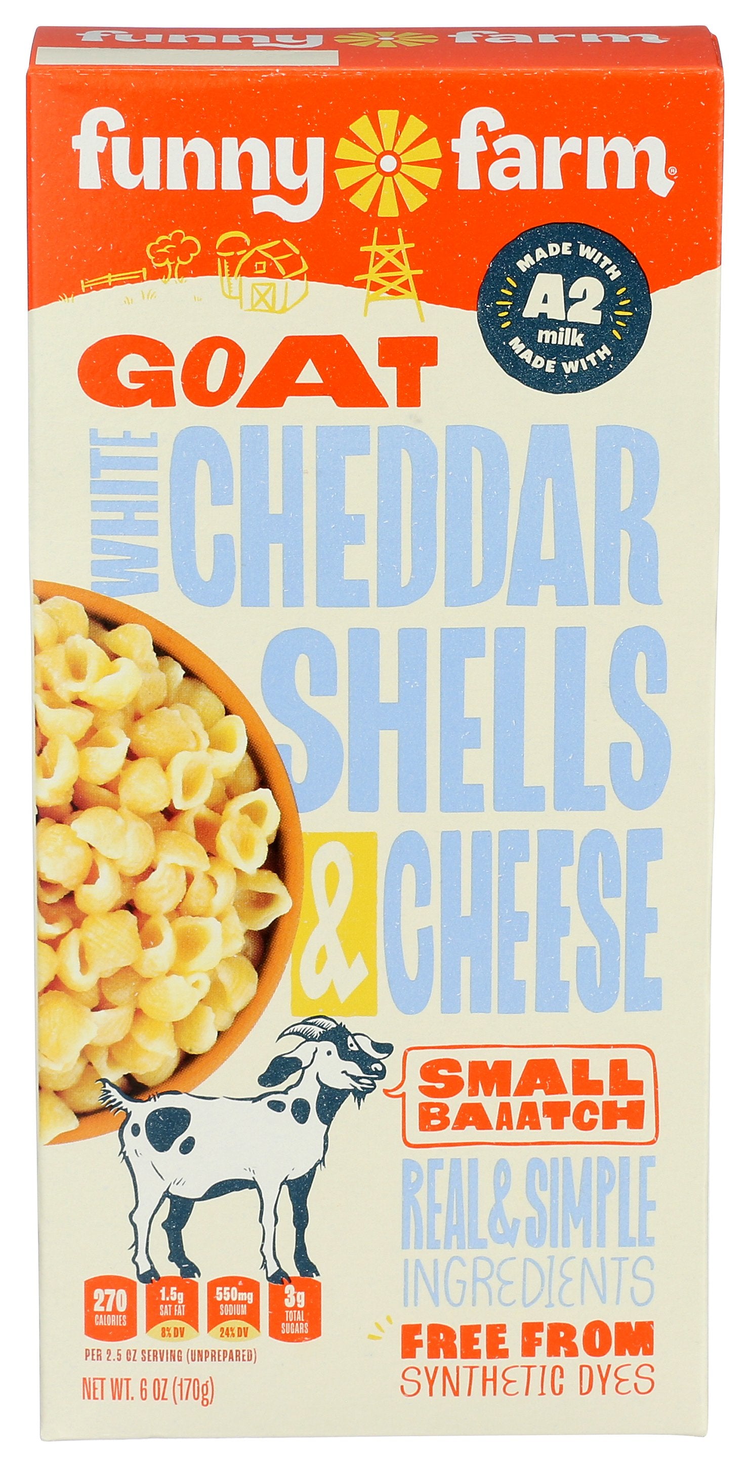 FUNNY FARM ENTREE GOAT CHS WHT CHEDR - Case of 8