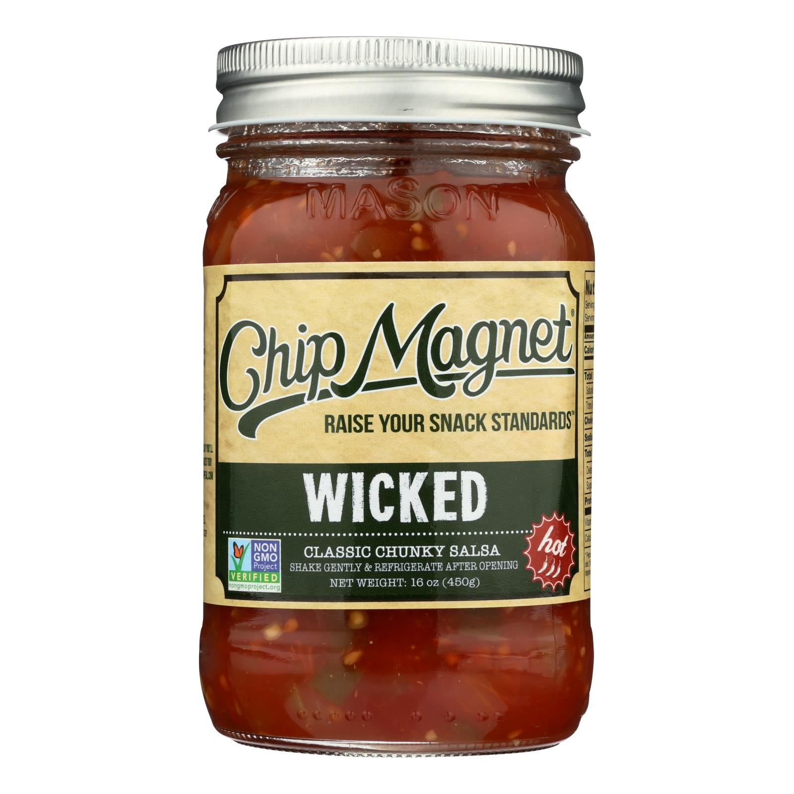 Chip Magnet Salsa Sauce Appeal - Salsa - Wickedly Delicious - Case of 6 - 16 oz.