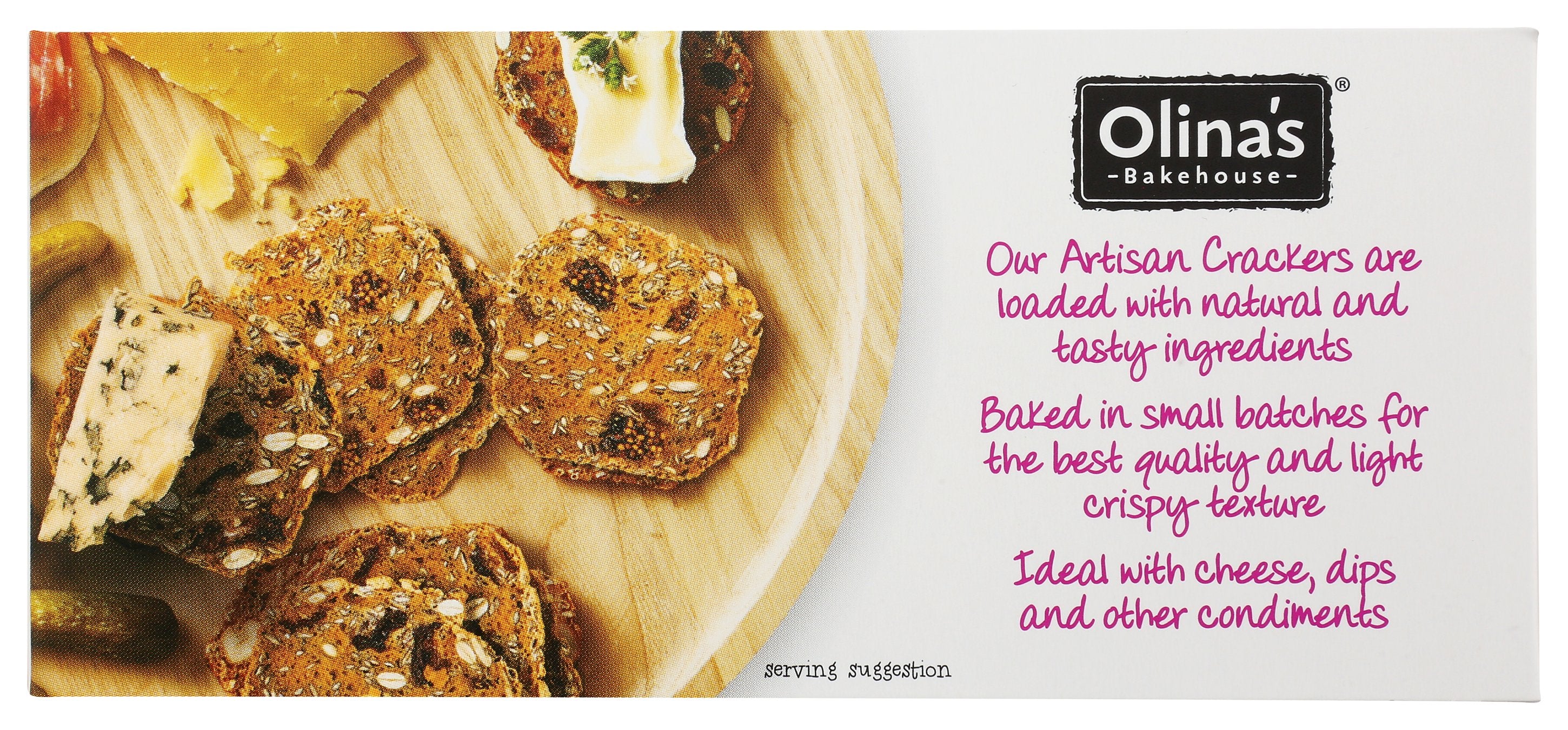 OLINAS BAKEHOUSE CRISPS FIG & BLCK OLIVES - Case of 12