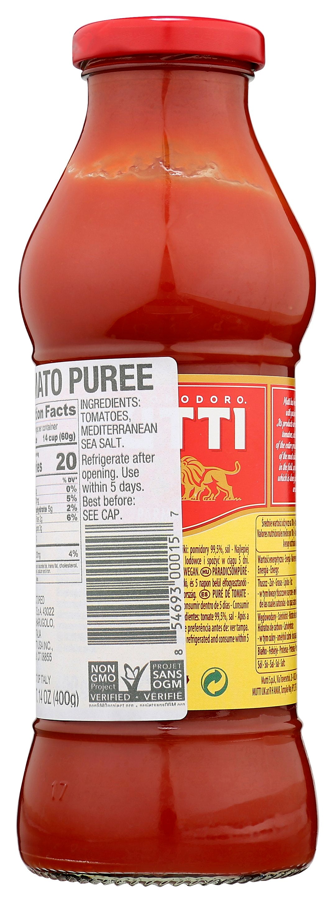 MUTTI TOMATO PASSATA BOTTIGLIA - Case of 12