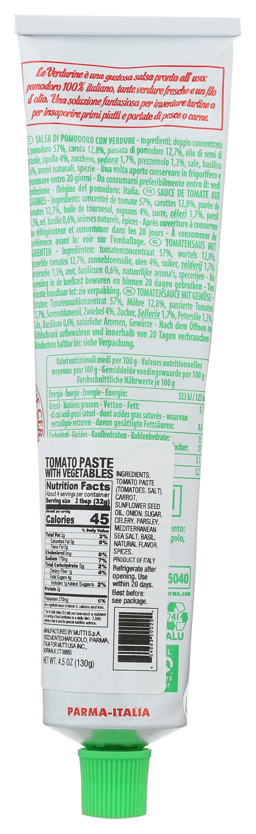 MUTTI PASTE TMATO LA VRDRINE VG - Case of 24