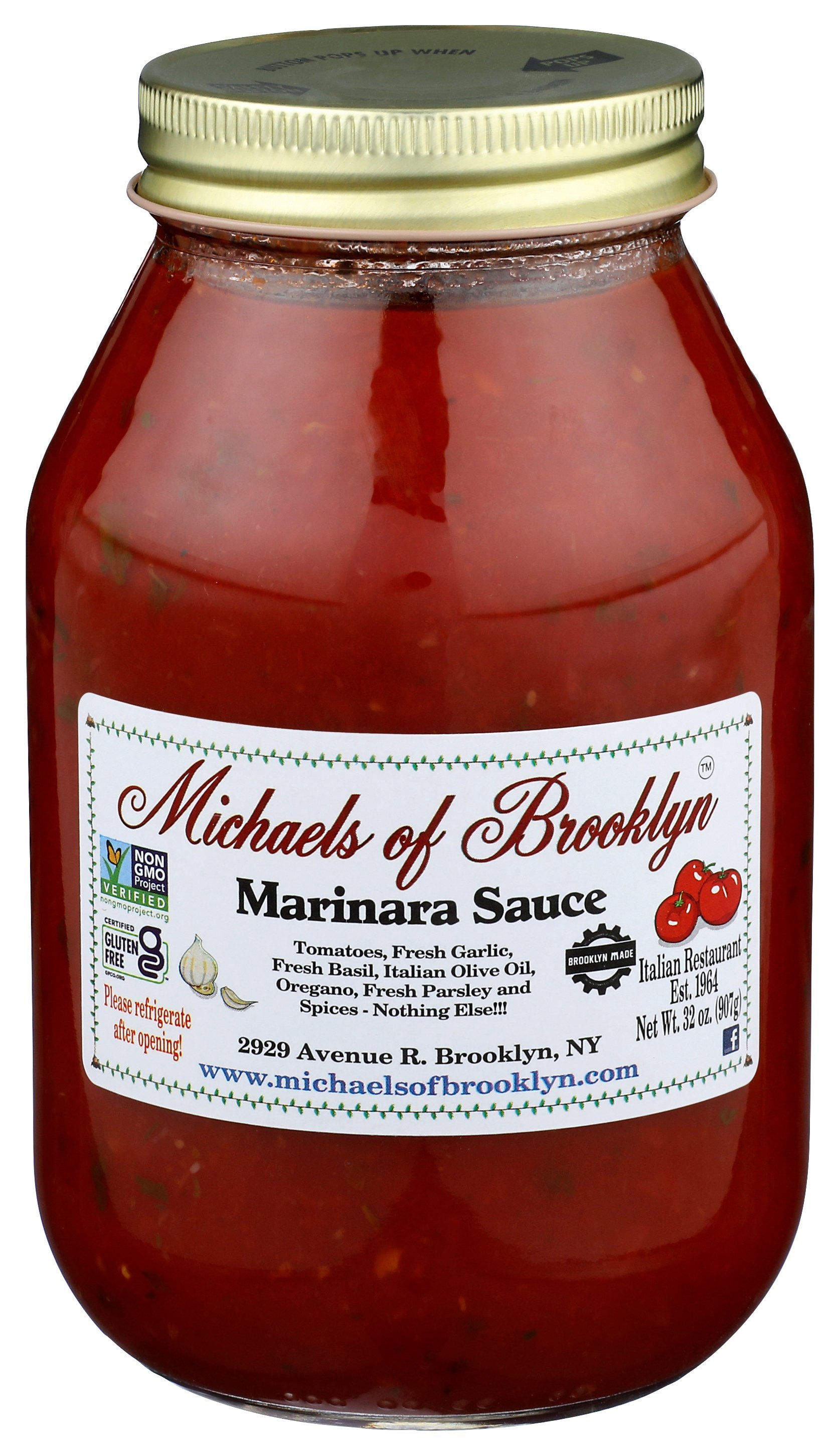 MICHAELS OF BROOKLYN SAUCE MARINARA - Case of 6