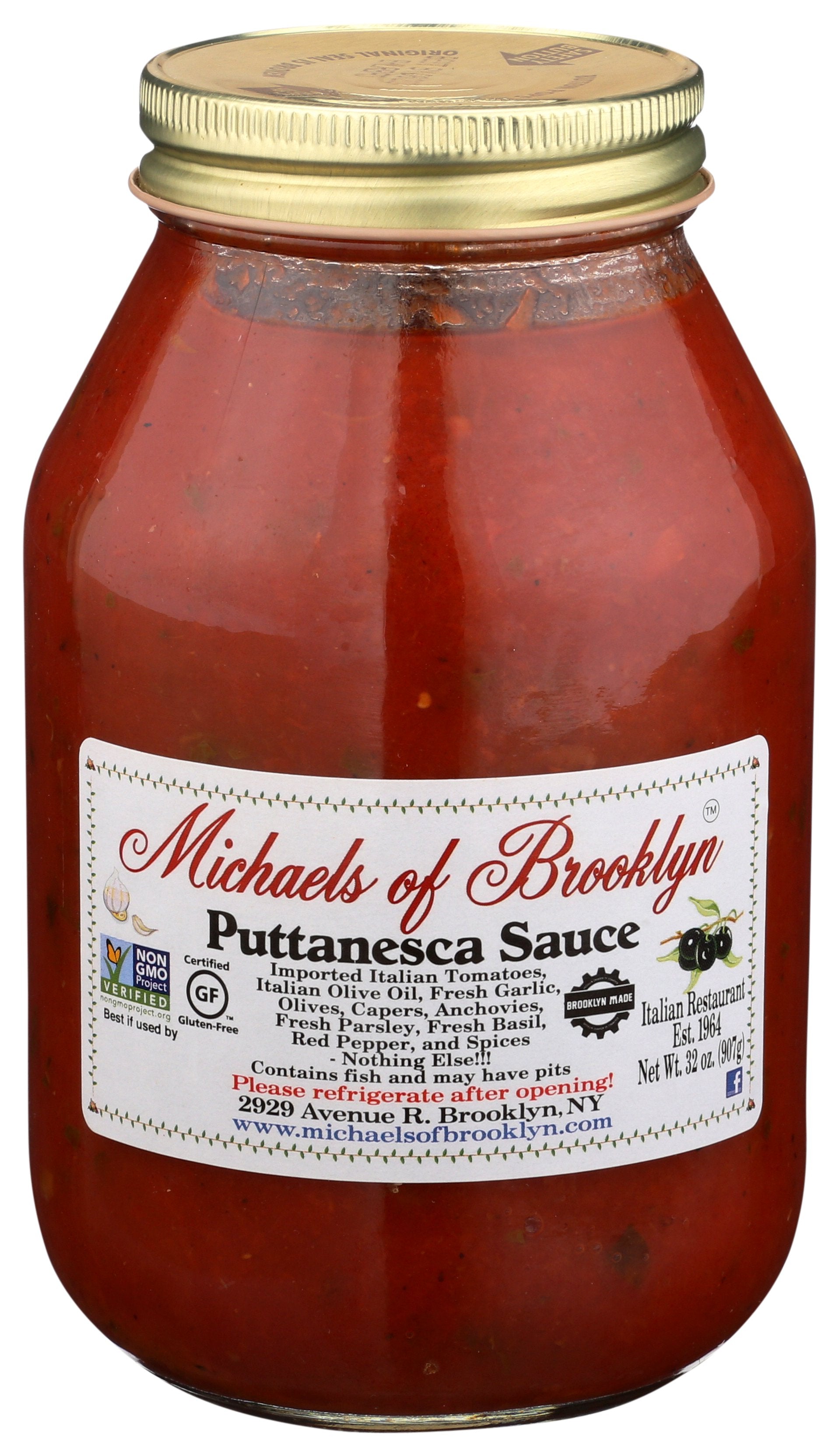 MICHAELS OF BROOKLYN SAUCE PUTANESCA - Case of 6