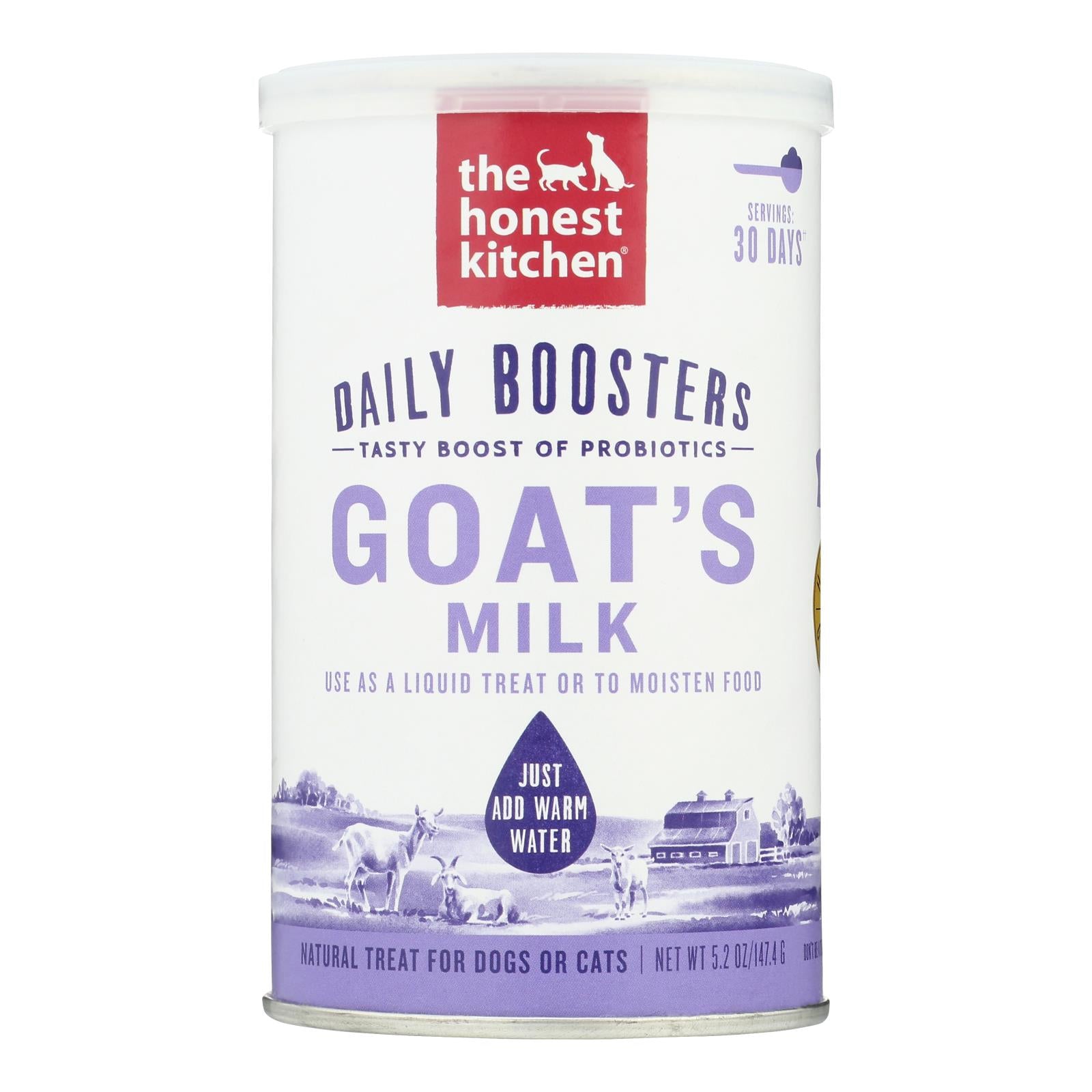 The Honest Kitchen - Dly Boost Goat Milk Probiotic - Case of 6-5.2 OZ
