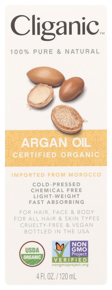 Cliganic Organic Argan Oil 4 fl oz - Case of 1