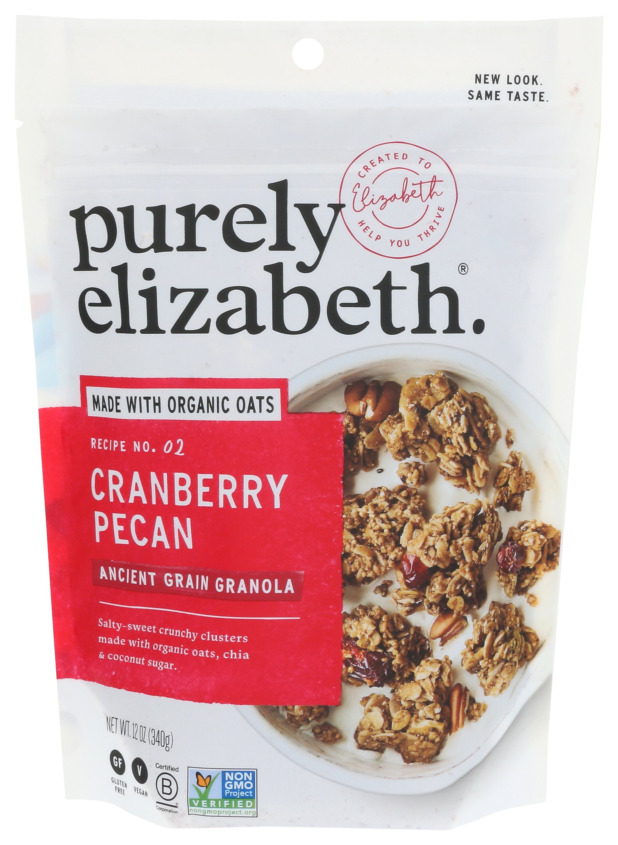 PURELY ELIZABETH GRANOLA CRNBRY PECAN ORG3