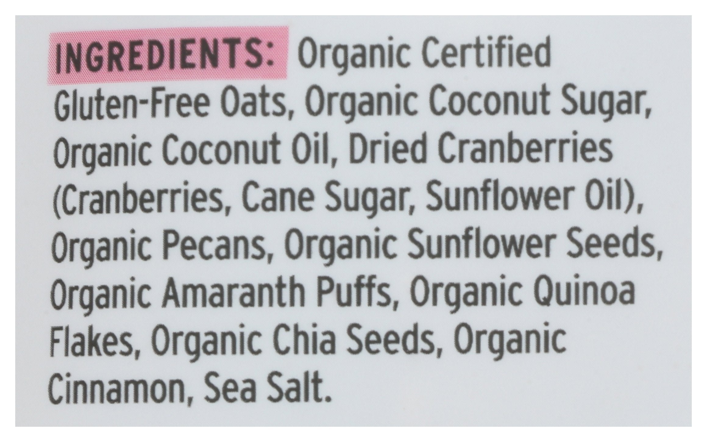 PURELY ELIZABETH GRANOLA CRNBRY PECAN ORG3
