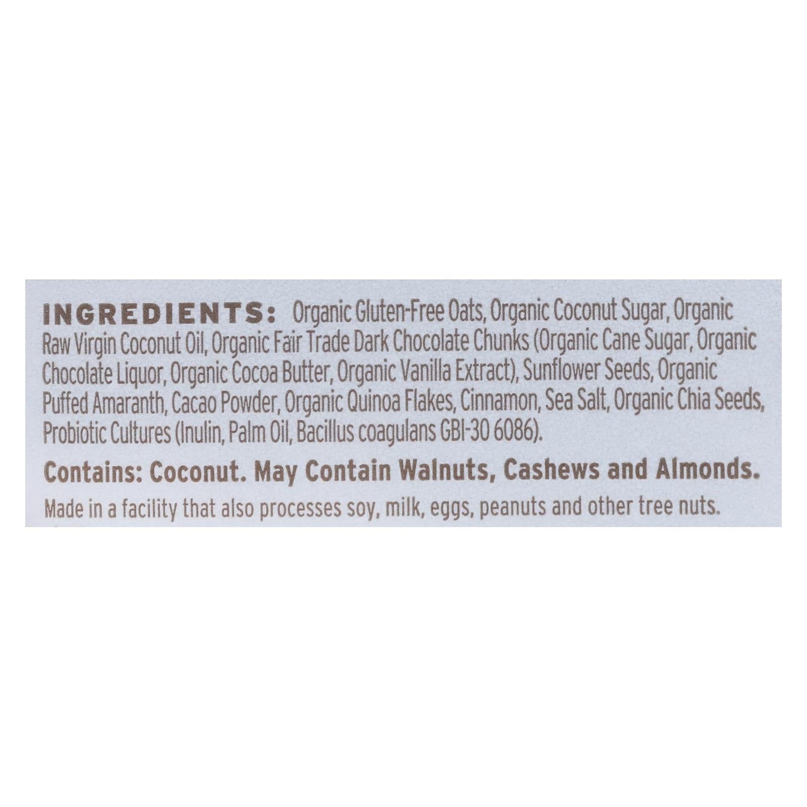 Purely Elizabeth Probiotic Granola - Chocolate Sea Salt - Case of 6 - 8 oz.