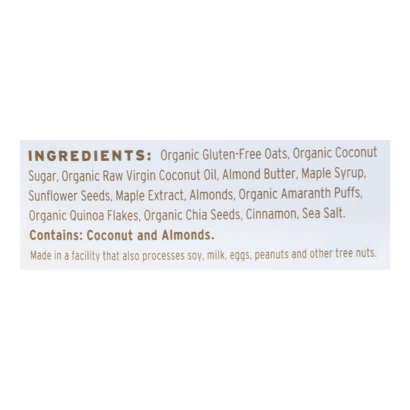 Purely Elizabeth Maple + Almond Butter Granola  - Case of 6 - 10 OZ