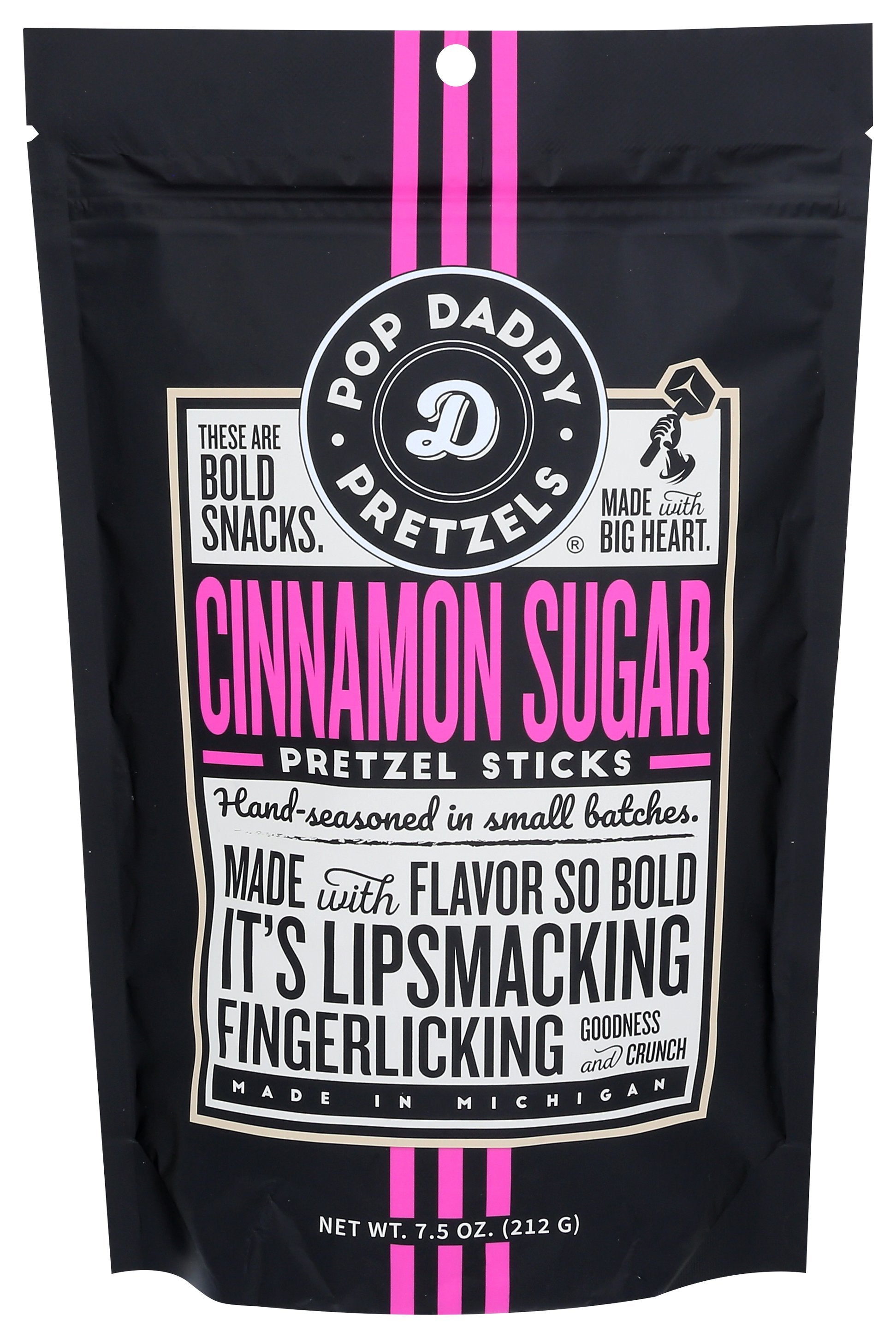 POP DADDY POPCORN & PRETZ PRETZELS CINNAMON S - Case of 12