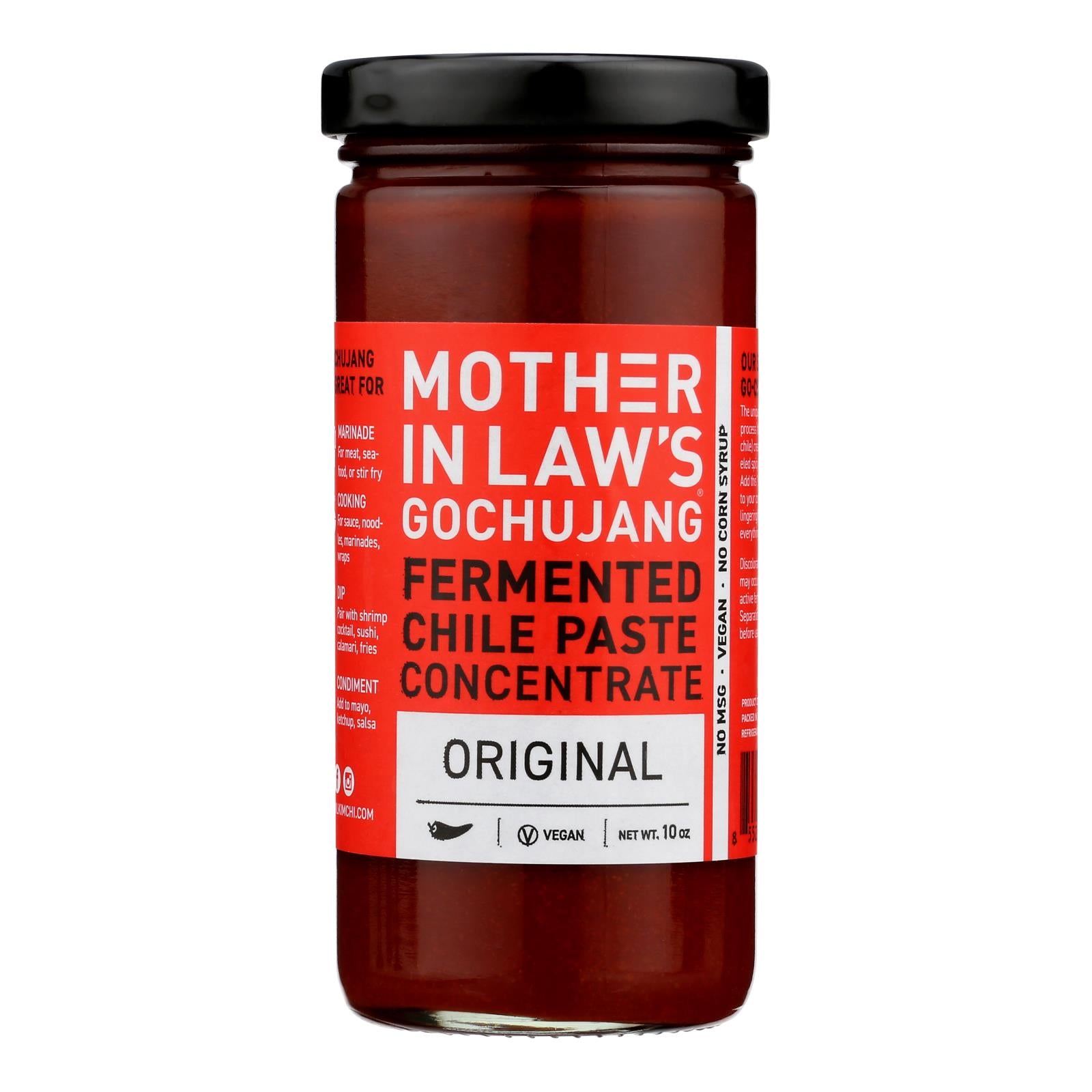 Mother-in-law's Kimchi Fermented Chile Paste - Case Of 6 - 10 Oz.