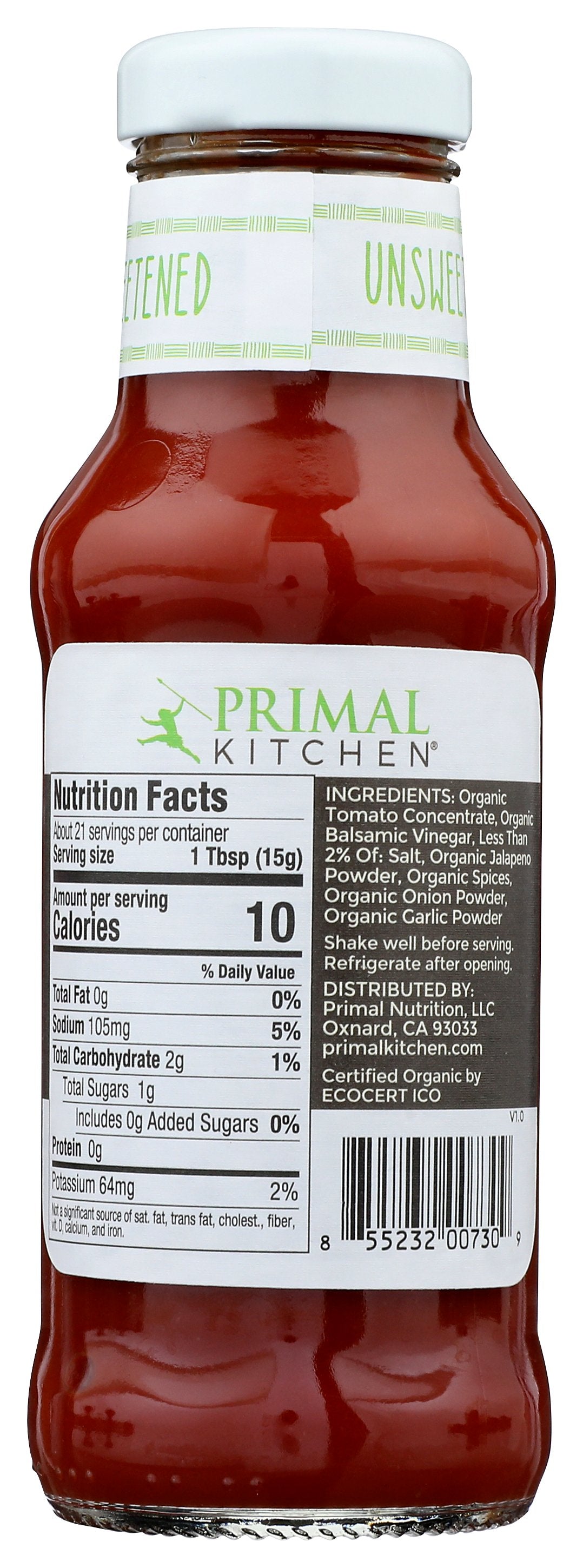 PRIMAL KITCHEN KETCHUP UNSWTND SPICY ORG - Case of 12