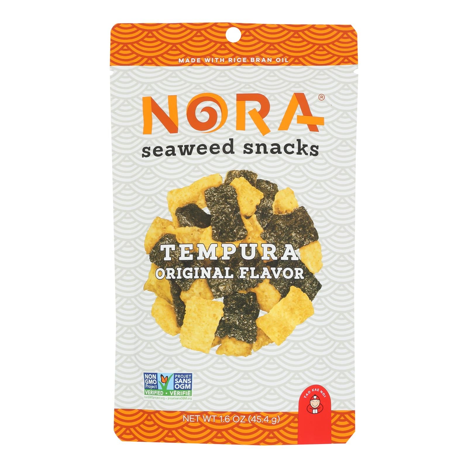 Nora Snacks - Tempura Original - Case of 12 - 1.6 OZ