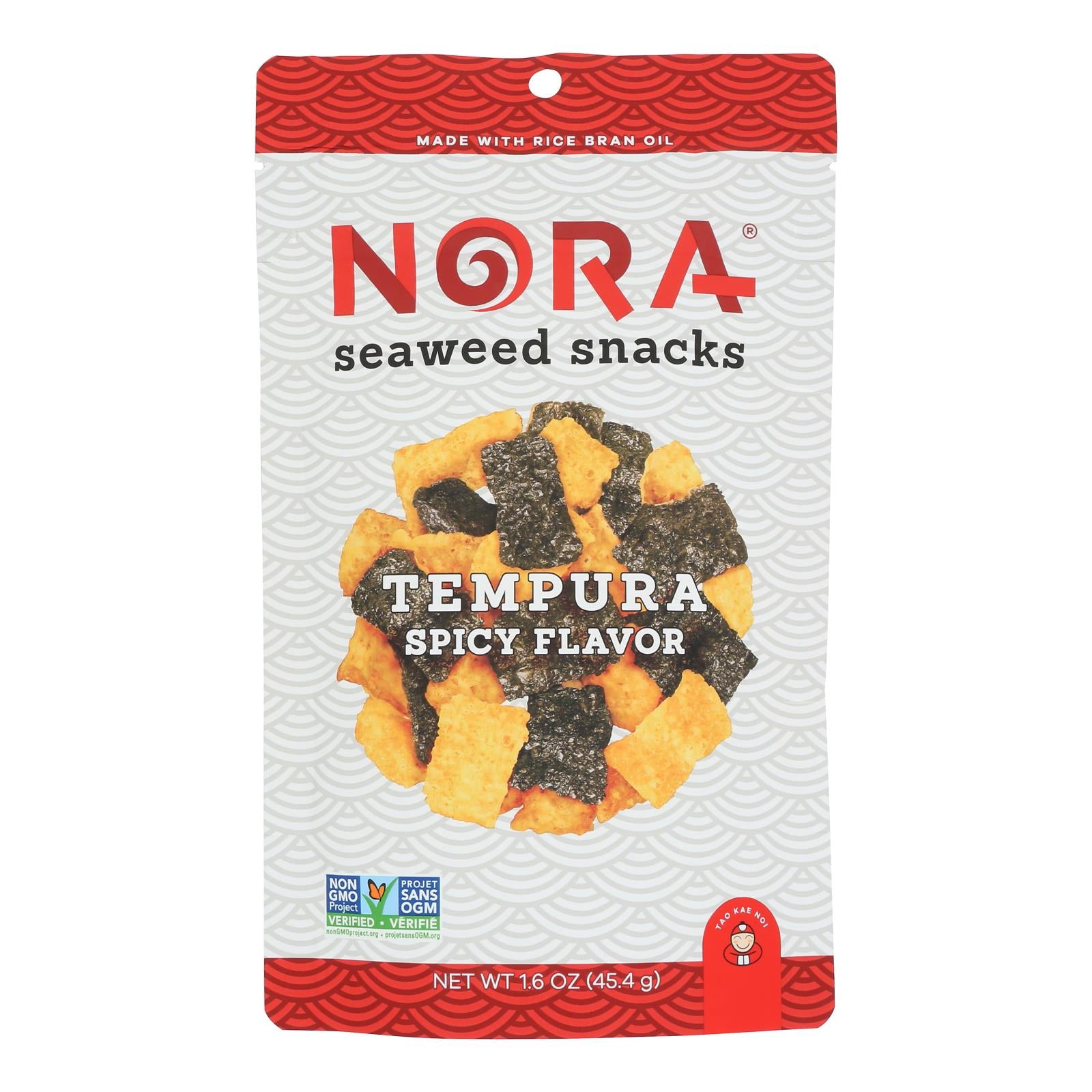 Nora Snacks - Tempura Spicy - Case of 12 - 1.6 OZ