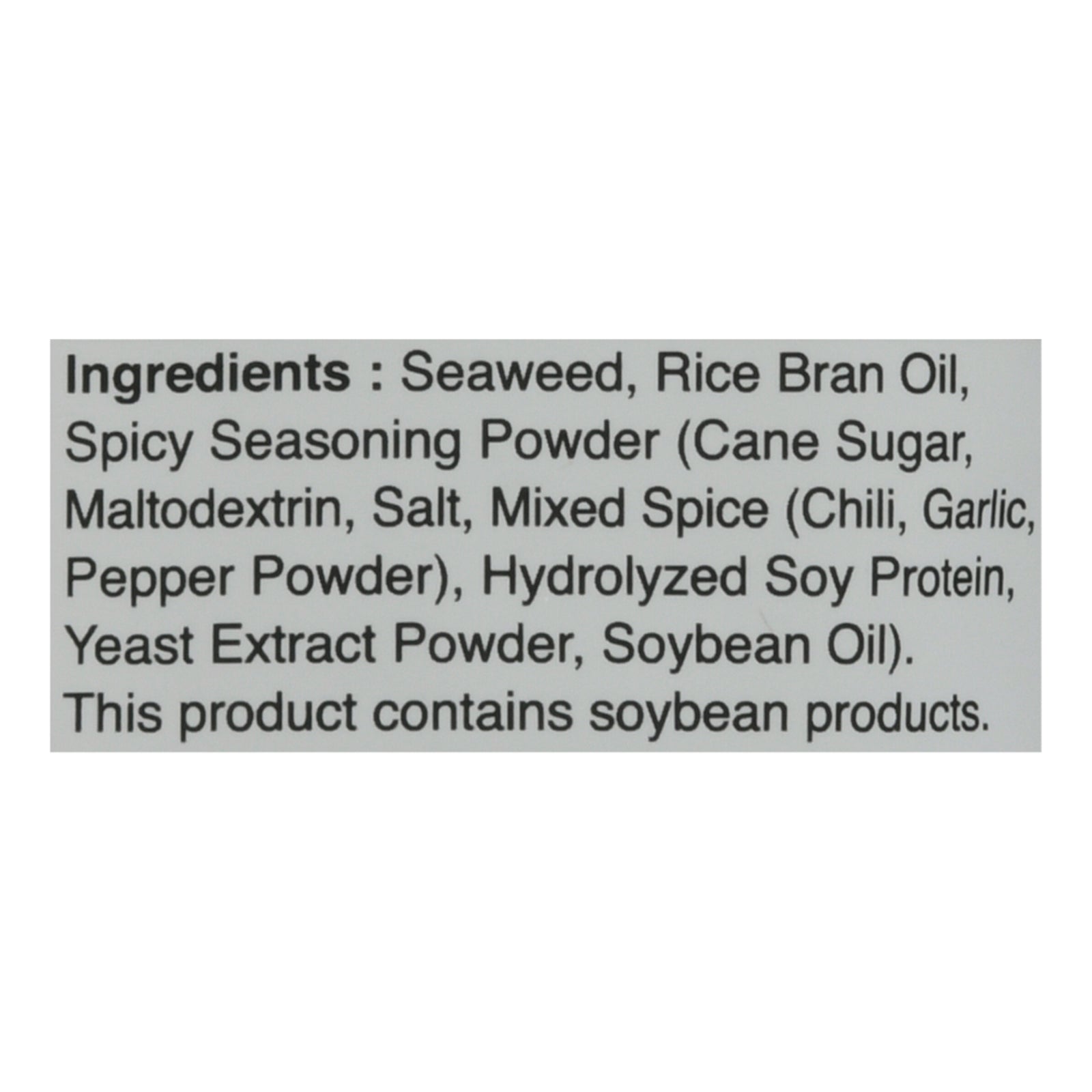 Nora Snacks - Seaweed Crispy Spicy - CS of 12-1.13 OZ