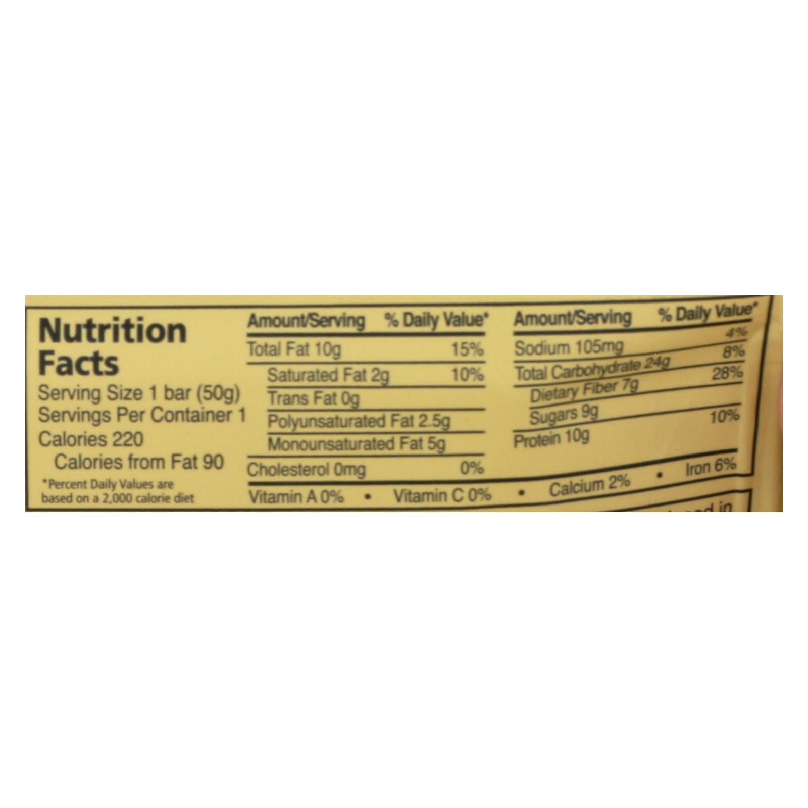 Zing Bars - Nutrition Bar - Peanut Butter Chocolate Chip - 1.76 oz Bars - Case of 12
