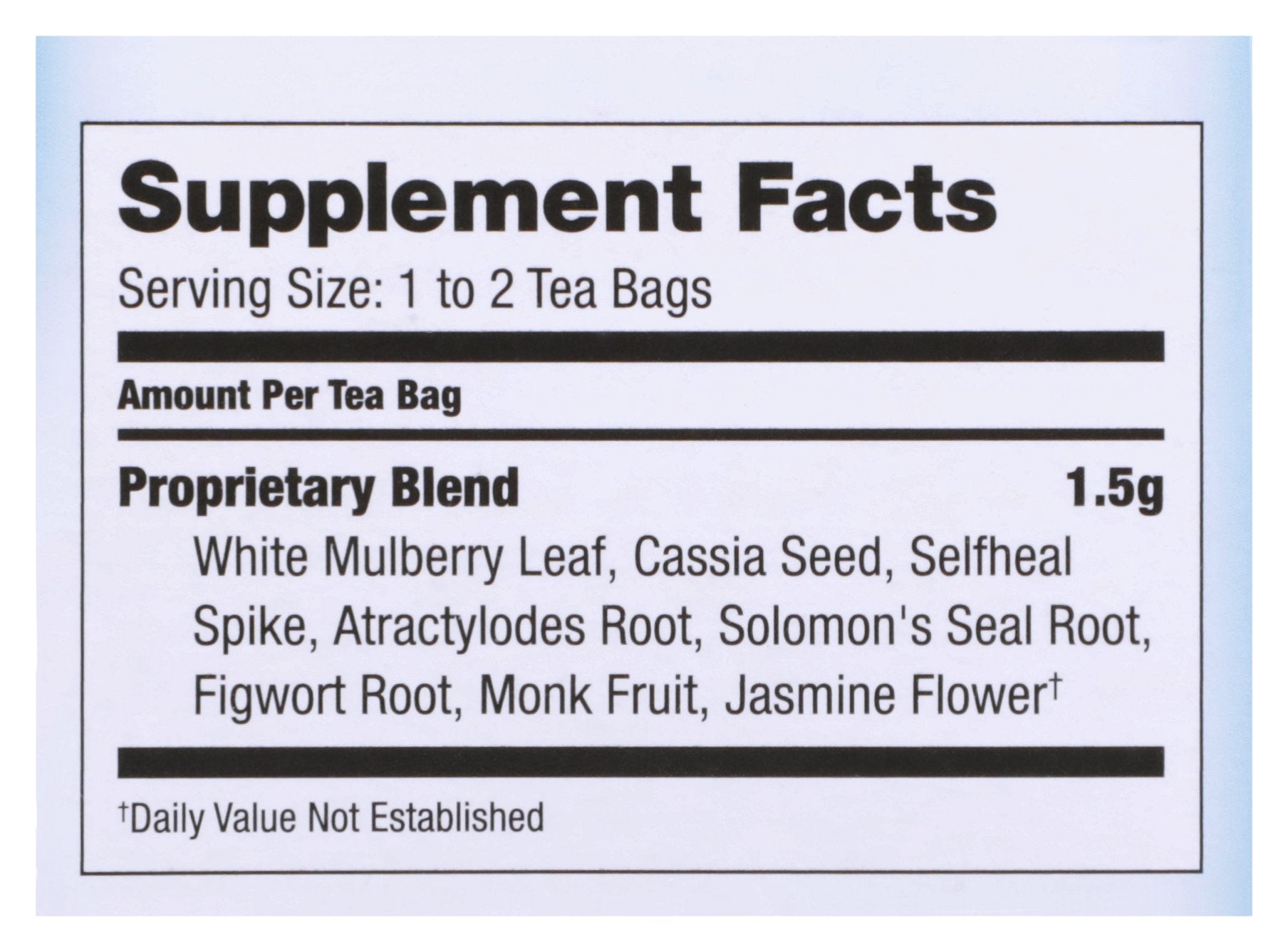 BRAVO TEAS TEA SUGAR LEVEL - Case of 6